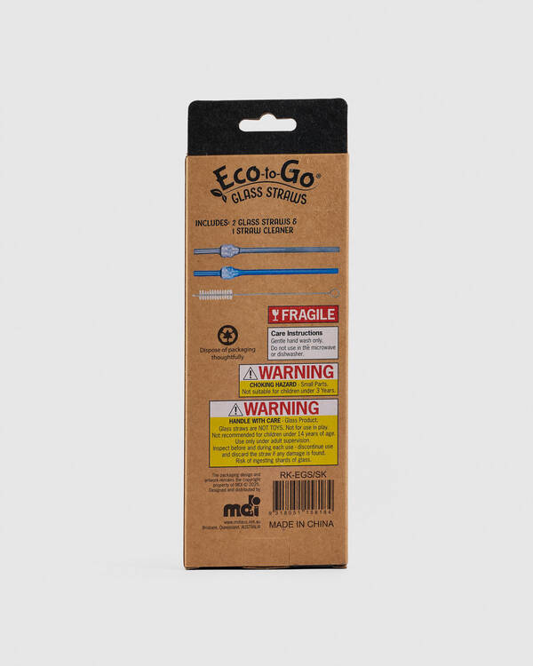 Eco-To-Go Skull Glass Straws -