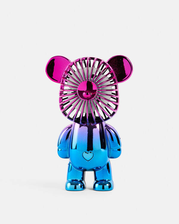 USB Plated Bear Hand Fan