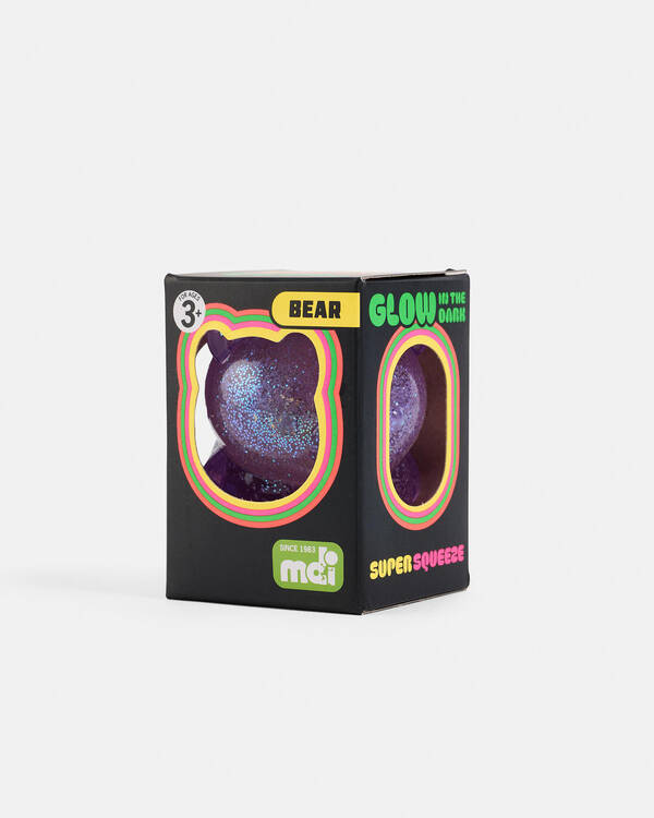 Super Squeeze Bear Glow In The Dark Squishy Fidget Toy
