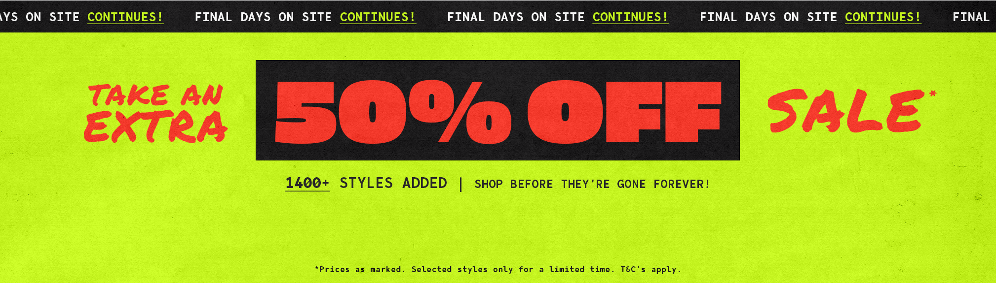 Sale Up to 70% off
                