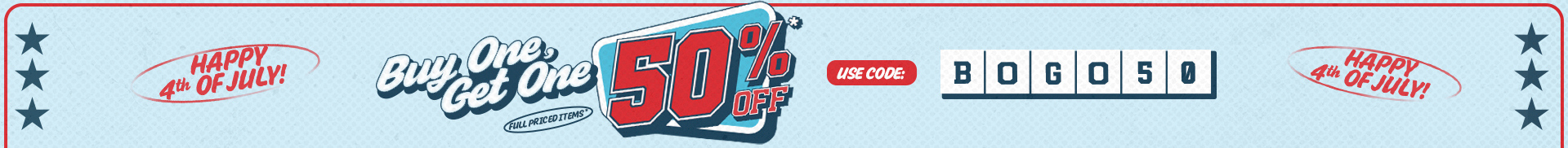 BOGO50 SALE
