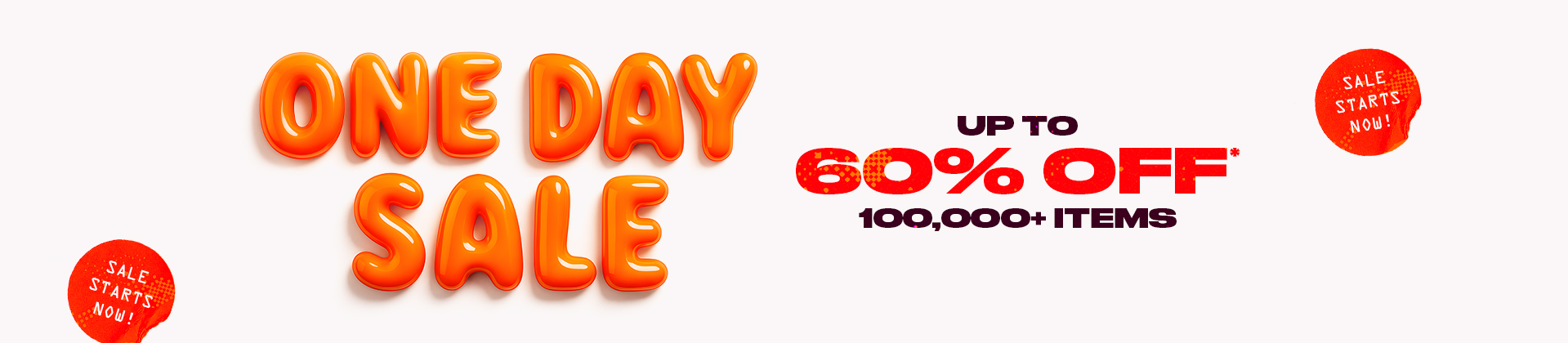 One Day Sale Banner