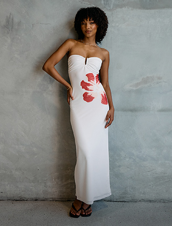 Woman wearing a dress