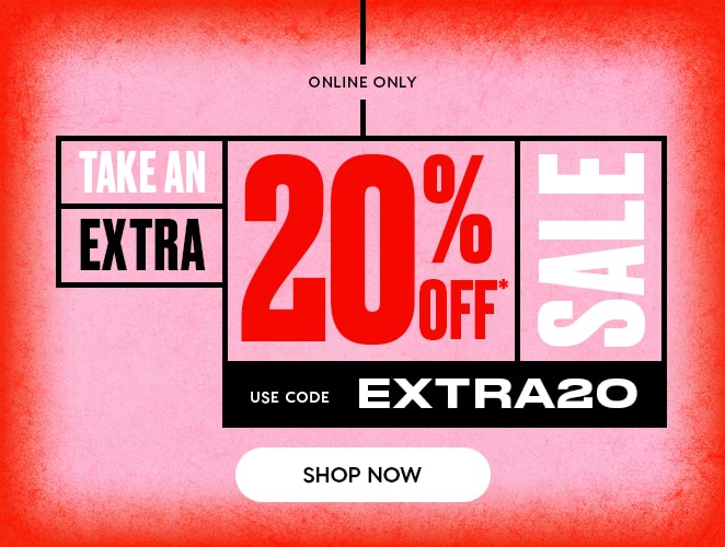 Extra 20 Percent Off Sale Items Banner