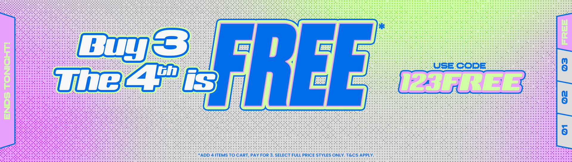 BUY3GET1 Offer On Now!