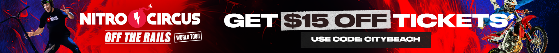 20% Off Nitro Circus Tickets