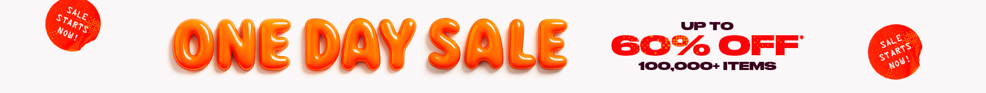 One Day Sale Banner