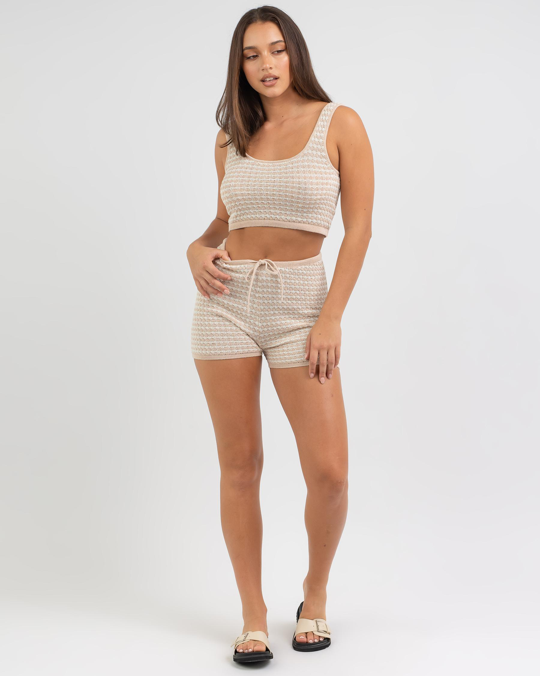 Coastal Rhythm Knit Shorts main image 0