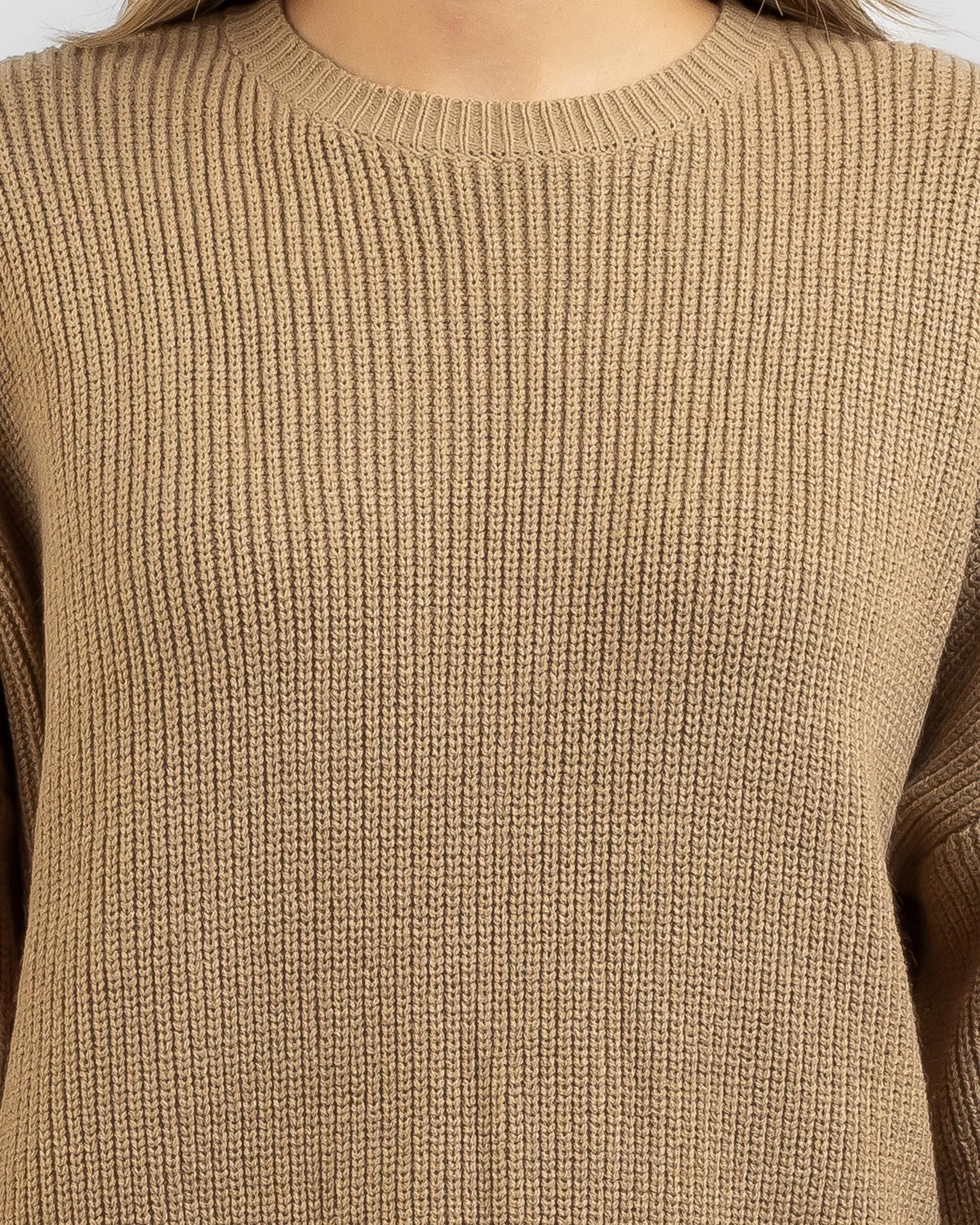 Mooloola Basic Knit Jumper In Camel - Fast Shipping & Easy Returns ...