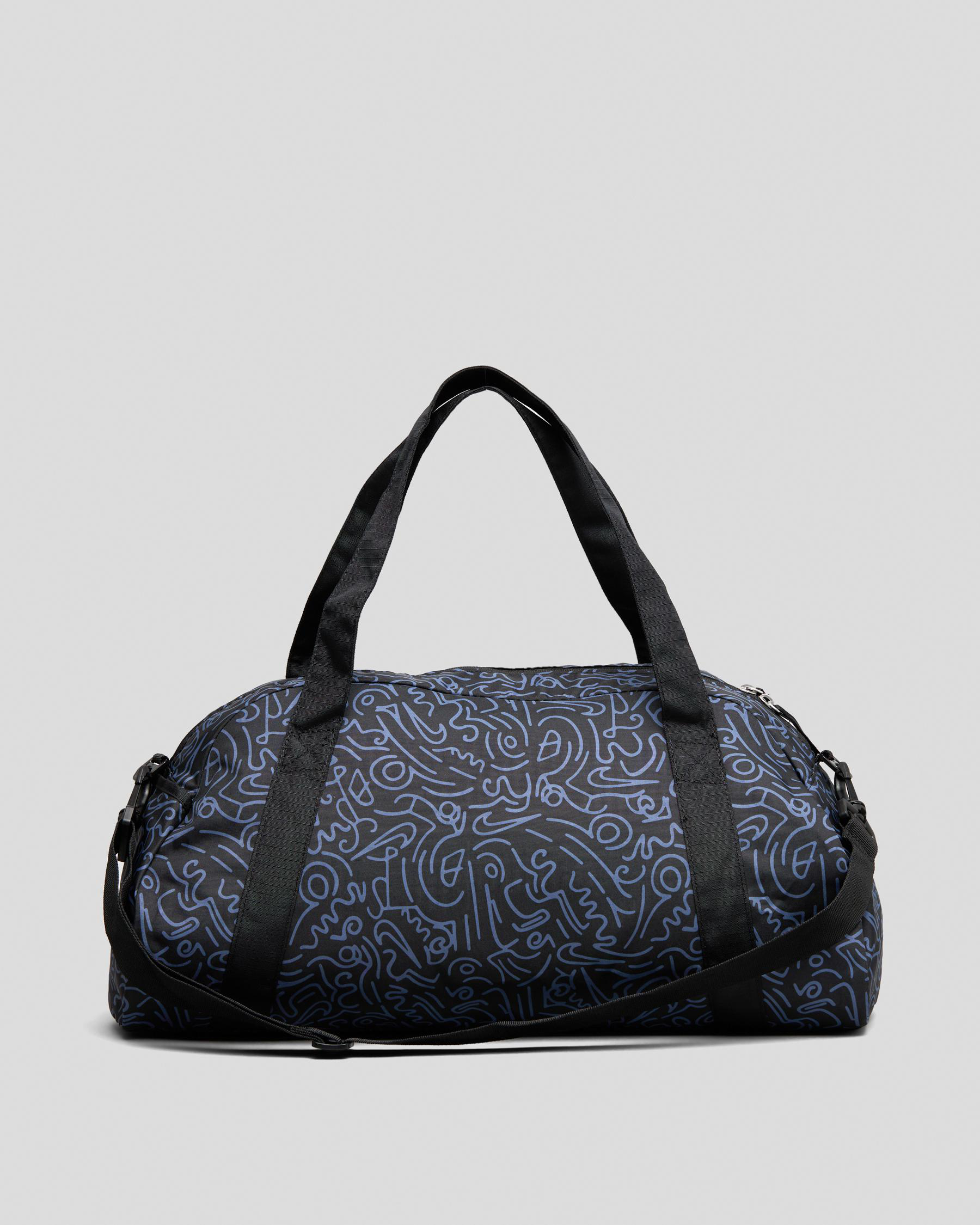 Shop Nike Club Gym Bag In Black/black/white Fast Shipping & Easy