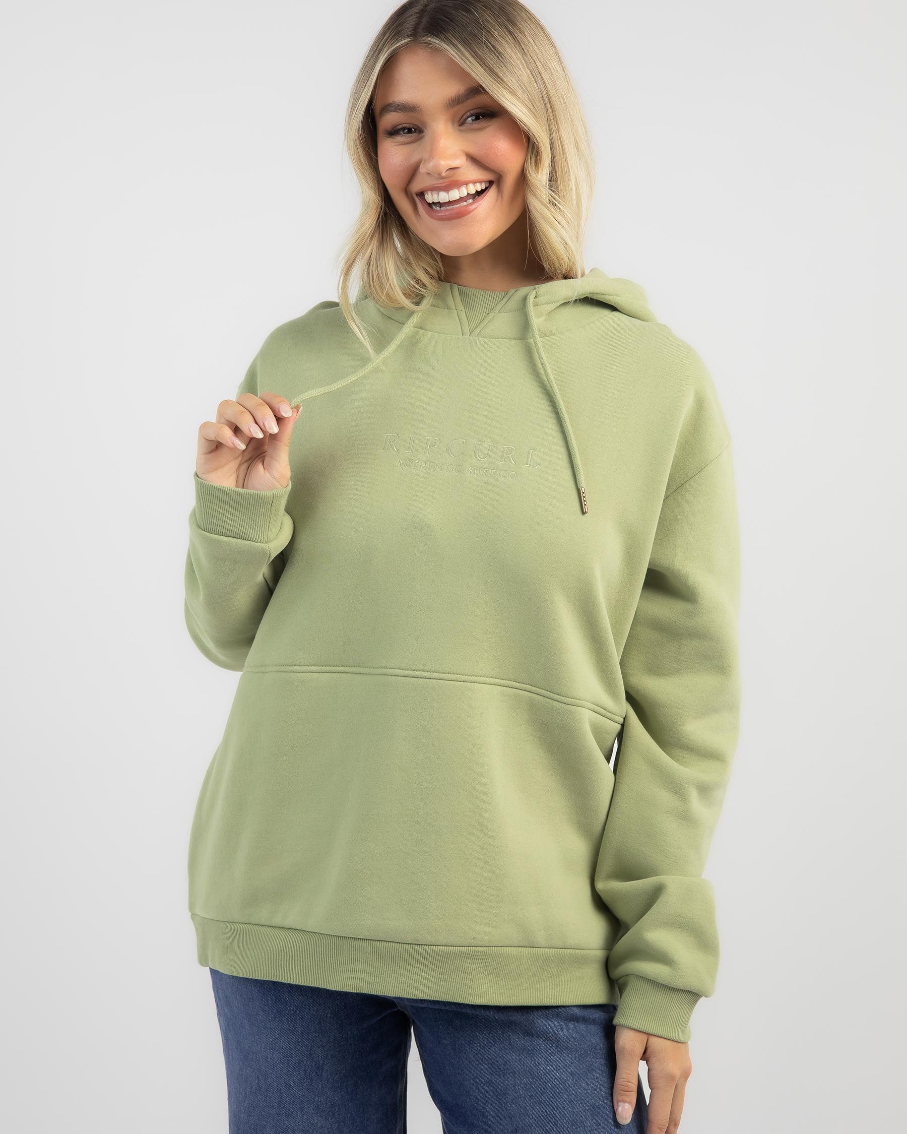 Shop Rip Curl Premium Surf Hoodie In Mid Green - Fast Shipping & Easy ...
