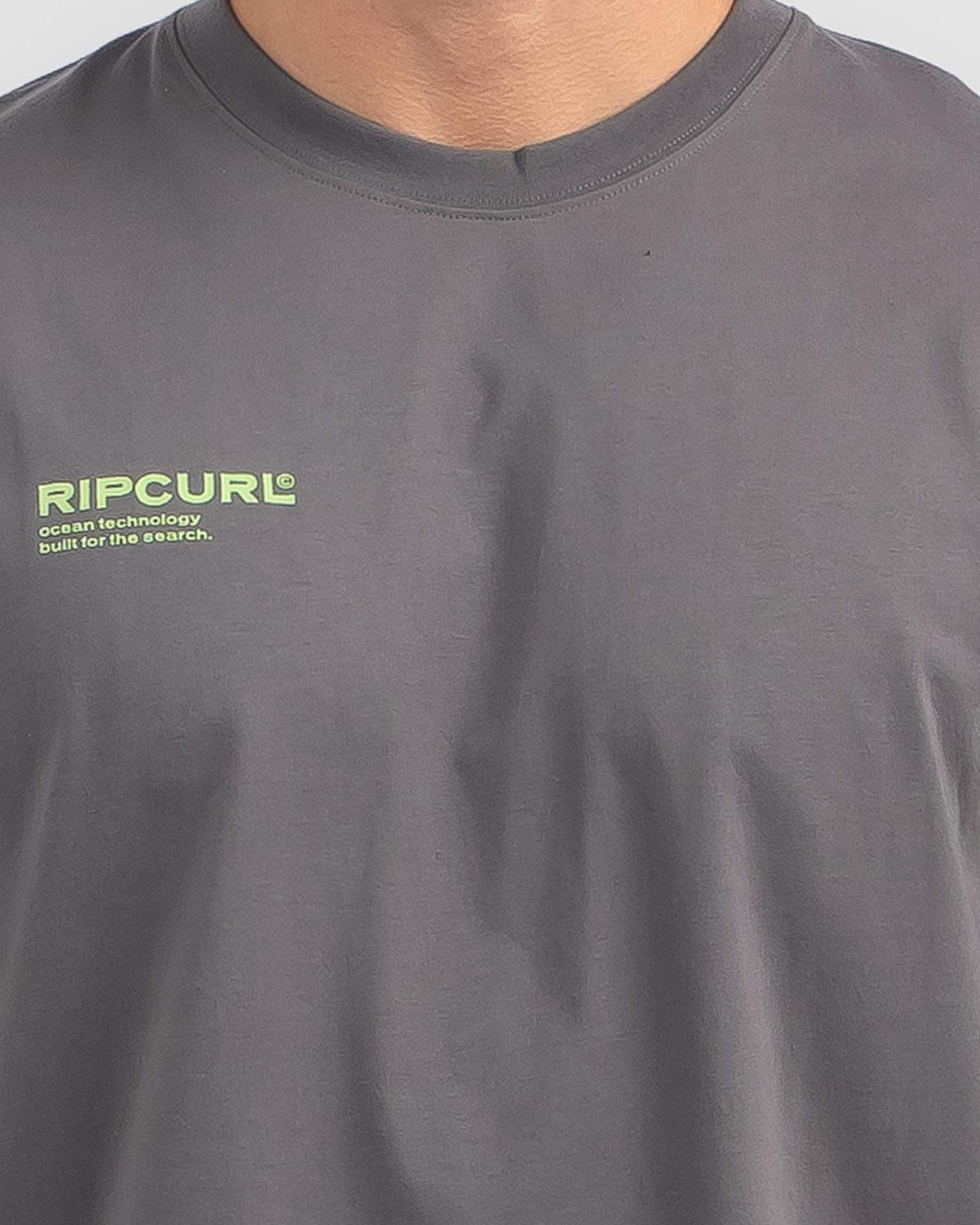 Rip Curl Vaporcool Balance T-Shirt In Dark Grey - Fast Shipping & Easy ...