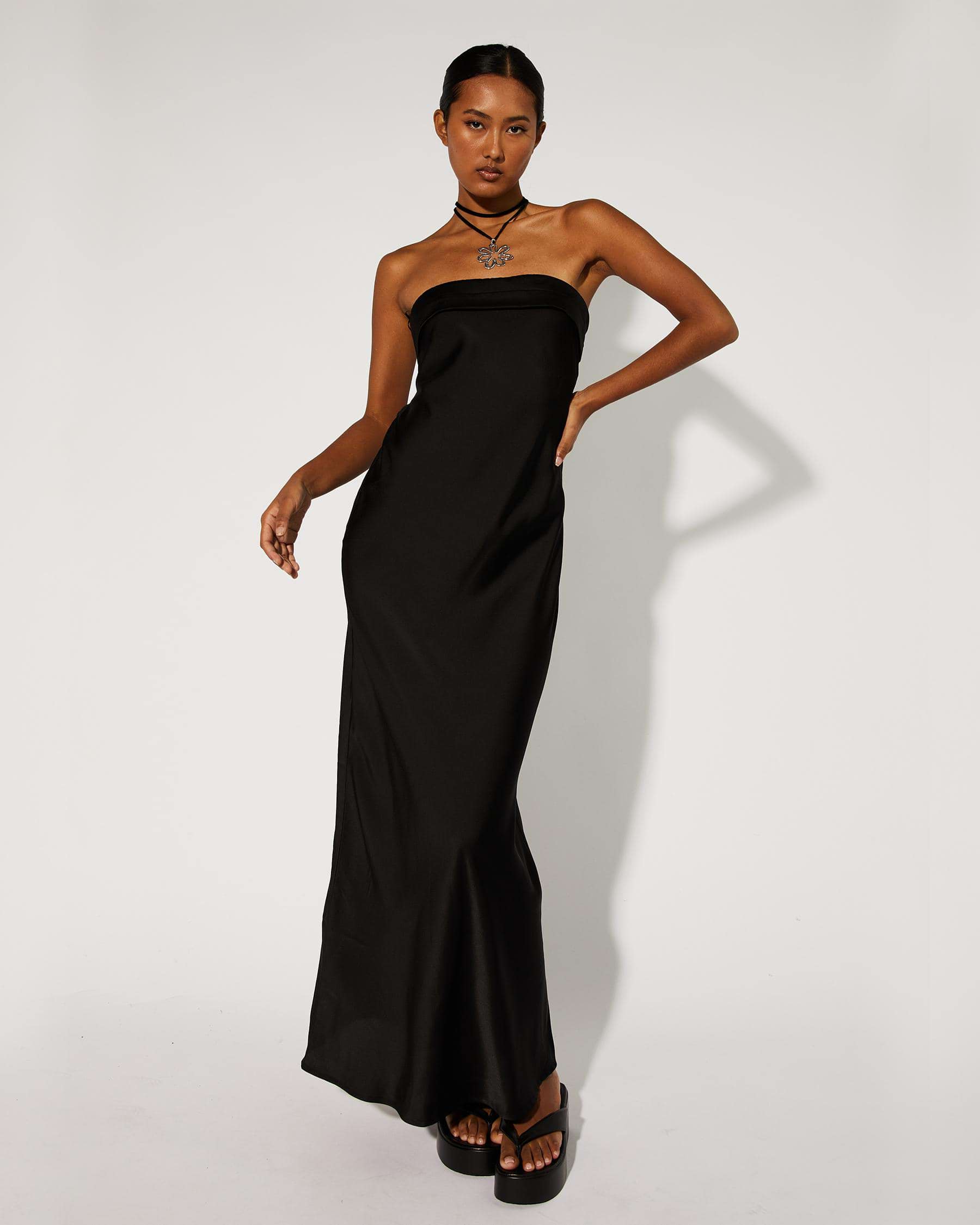 Shop Mooloola Irisia Maxi Dress In Black - Fast Shipping & Easy Returns ...