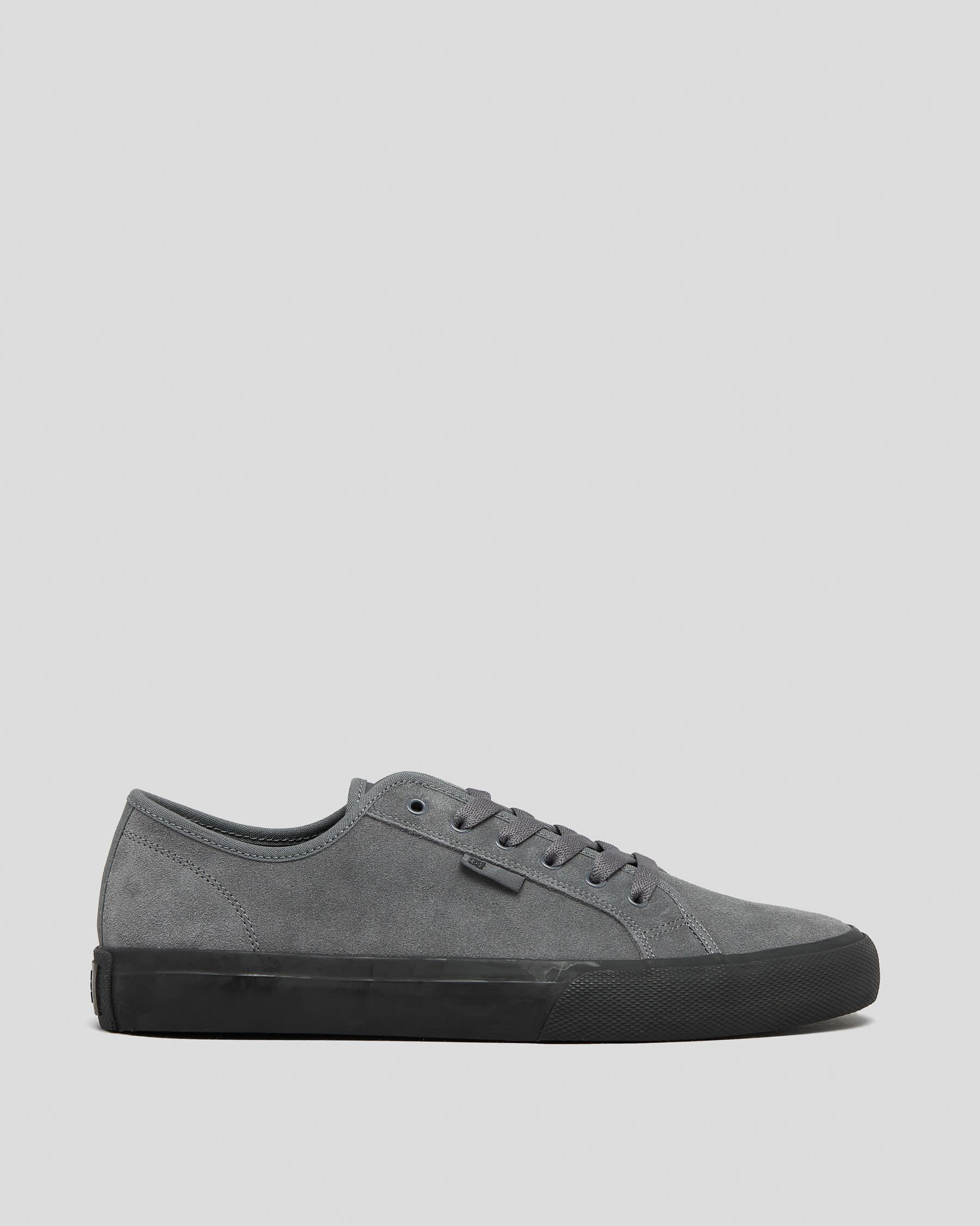 Shop DC Shoes Manual Shoes In Grey/black - Fast Shipping & Easy Returns ...