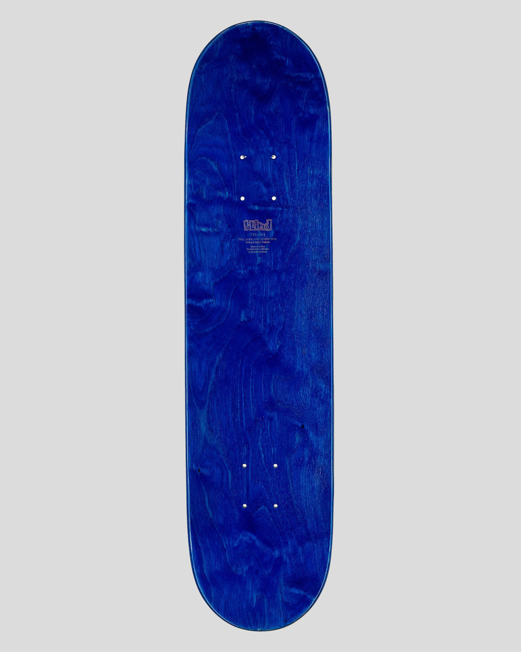 Blind Blind Repeat Rail 7.75" Skateboard Deck In White Fast Shipping