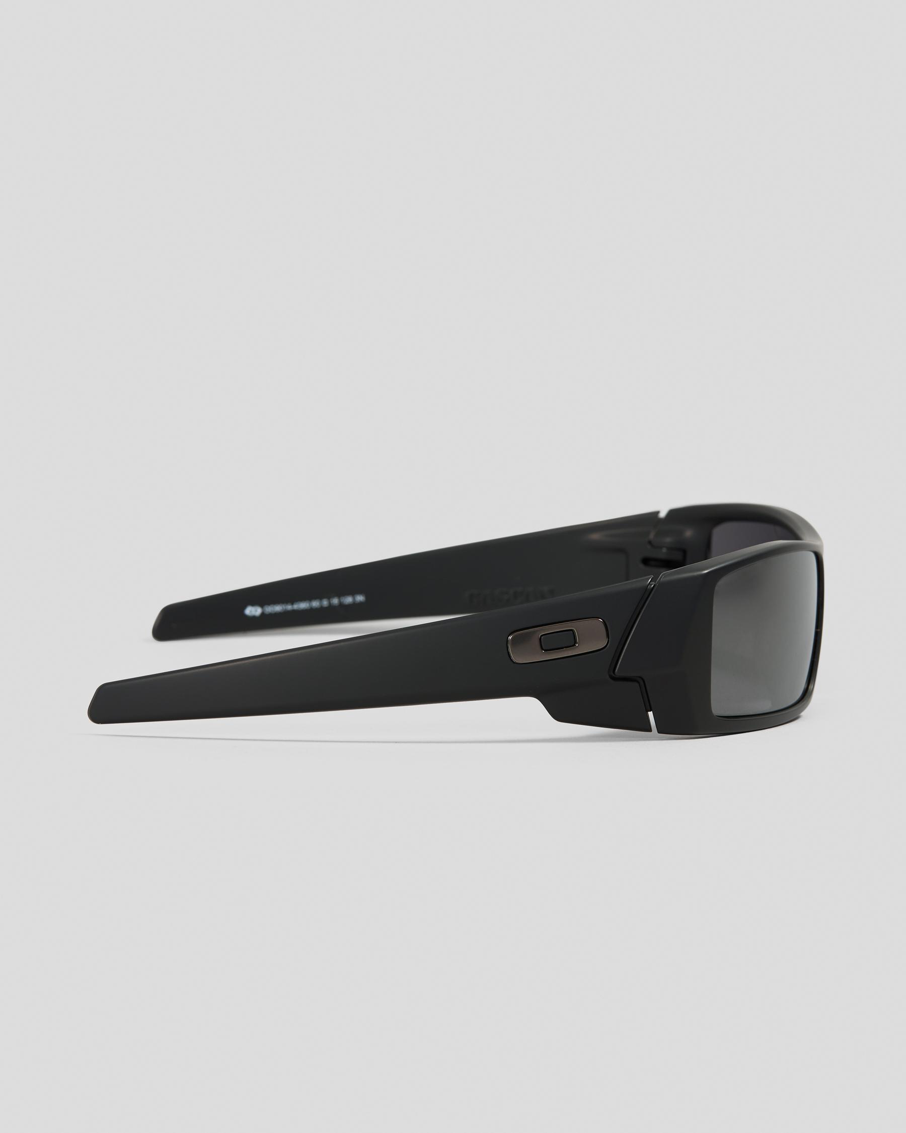 Shop Oakley Gascan Sunglasses In Matte Black W/prizm Black Fast