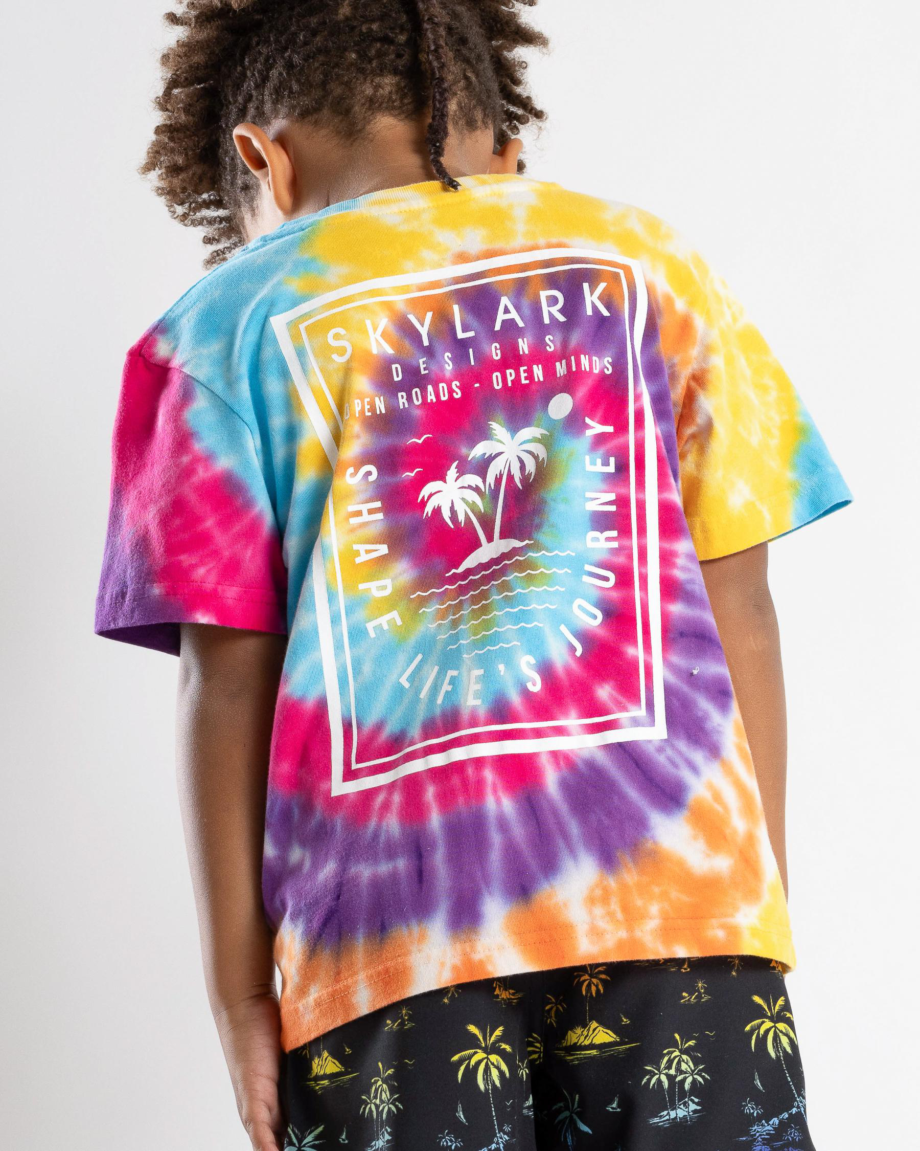 Skylark Toddlers' Palette TShirt In Rainbow Tie Dye FREE* Shipping