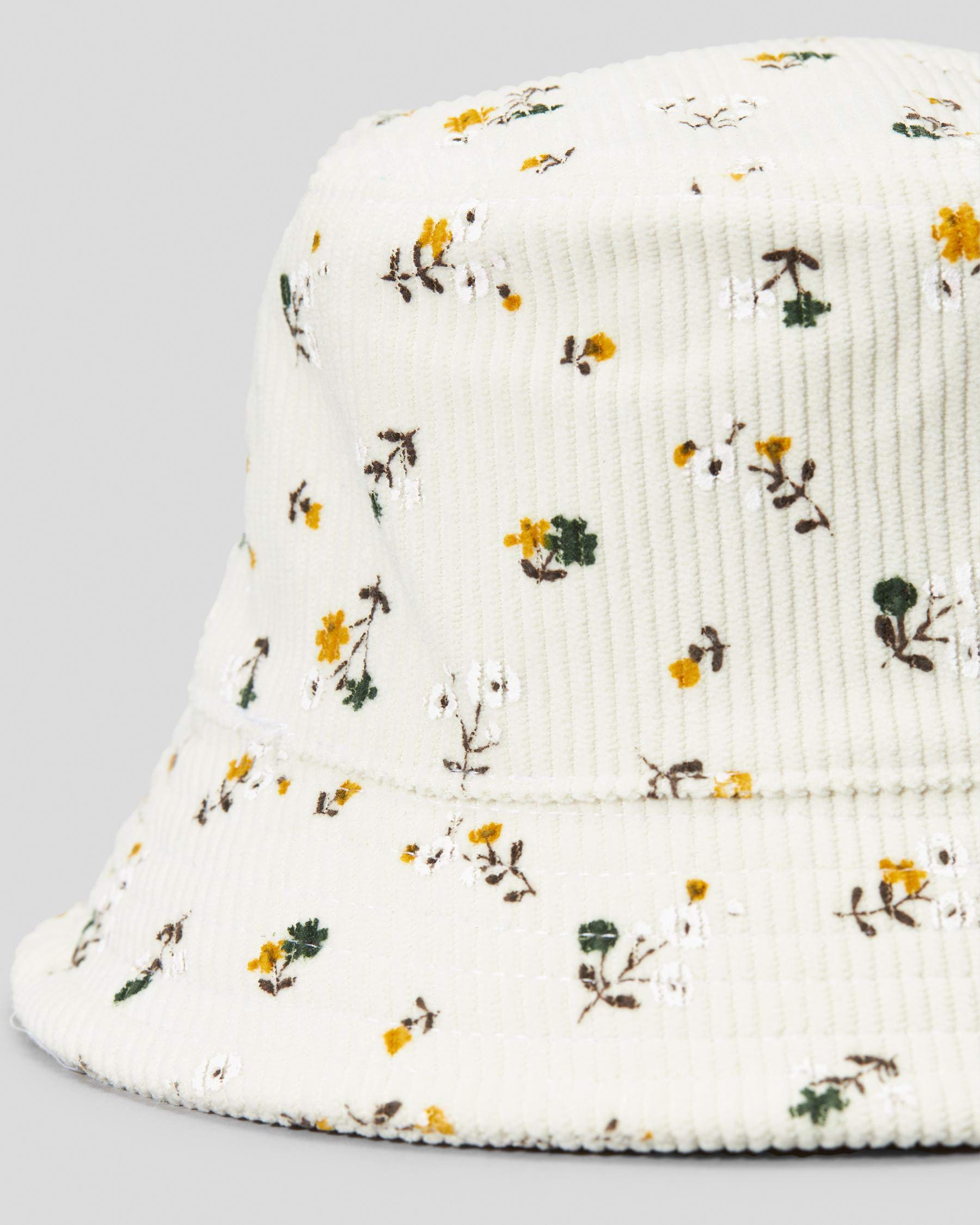 Shop Ava And Ever Jayda Cord Bucket Hat In Cream - Fast Shipping & Easy ...