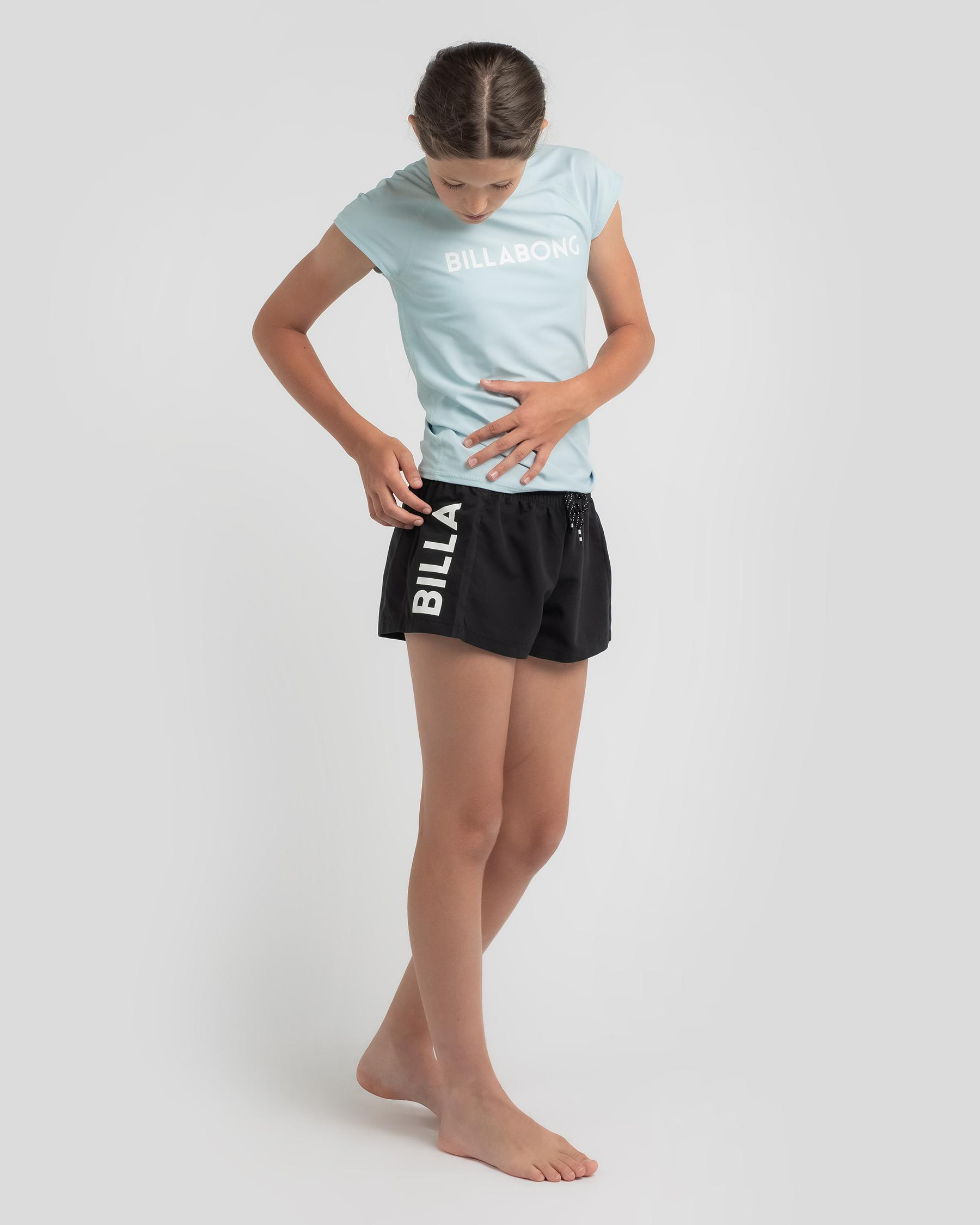 Billabong Girls' So Much Love Board Shorts In Black City Beach Australia