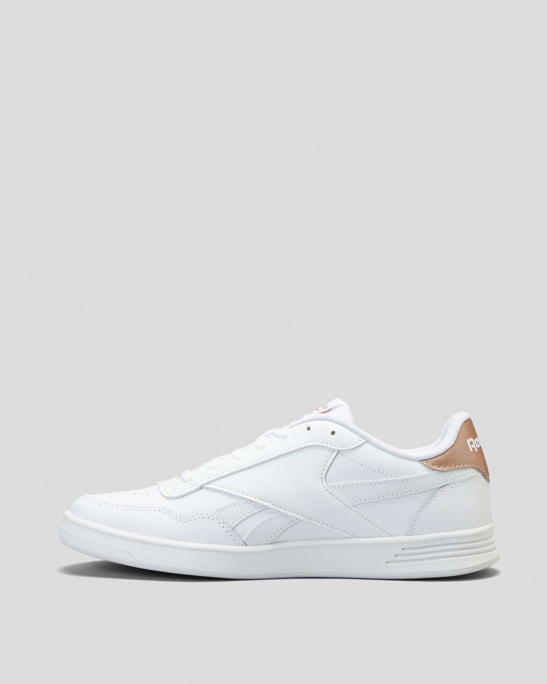 Reebok Court Advance Shoes In White/rose Gold/white - Fast Shipping ...