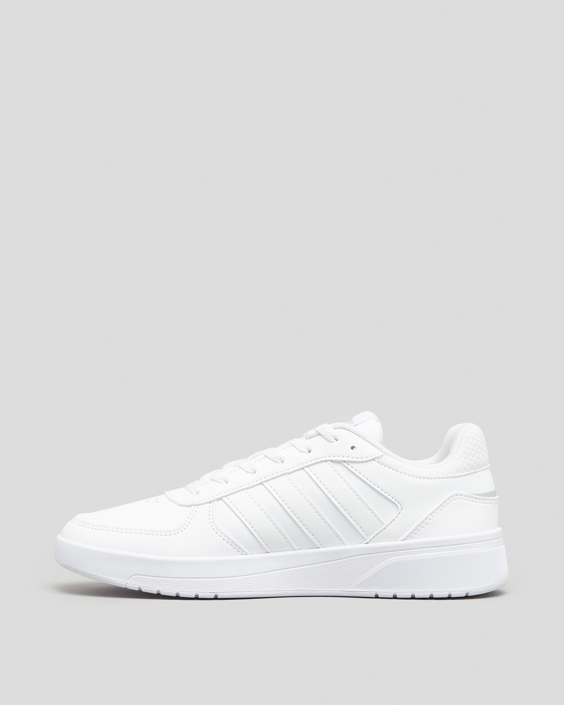 Adidas Womens Courtbeat Shoes In White/white/black - Fast Shipping ...