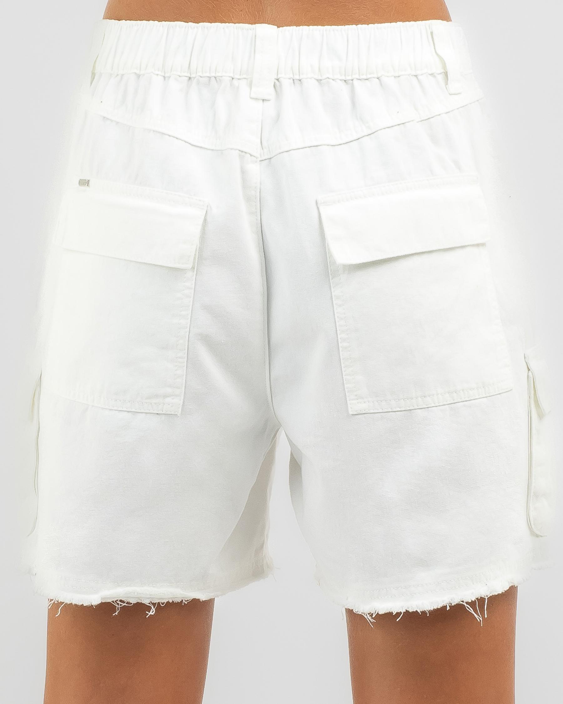 Ava And Ever Talia Shorts In Cream - Fast Shipping & Easy Returns ...