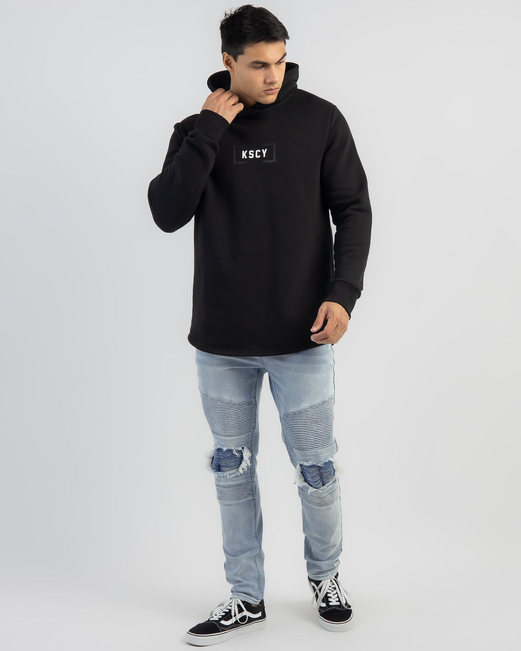 KISS CHACEY Mens Riftborne Heavy Hoodie - Pigment Asphalt