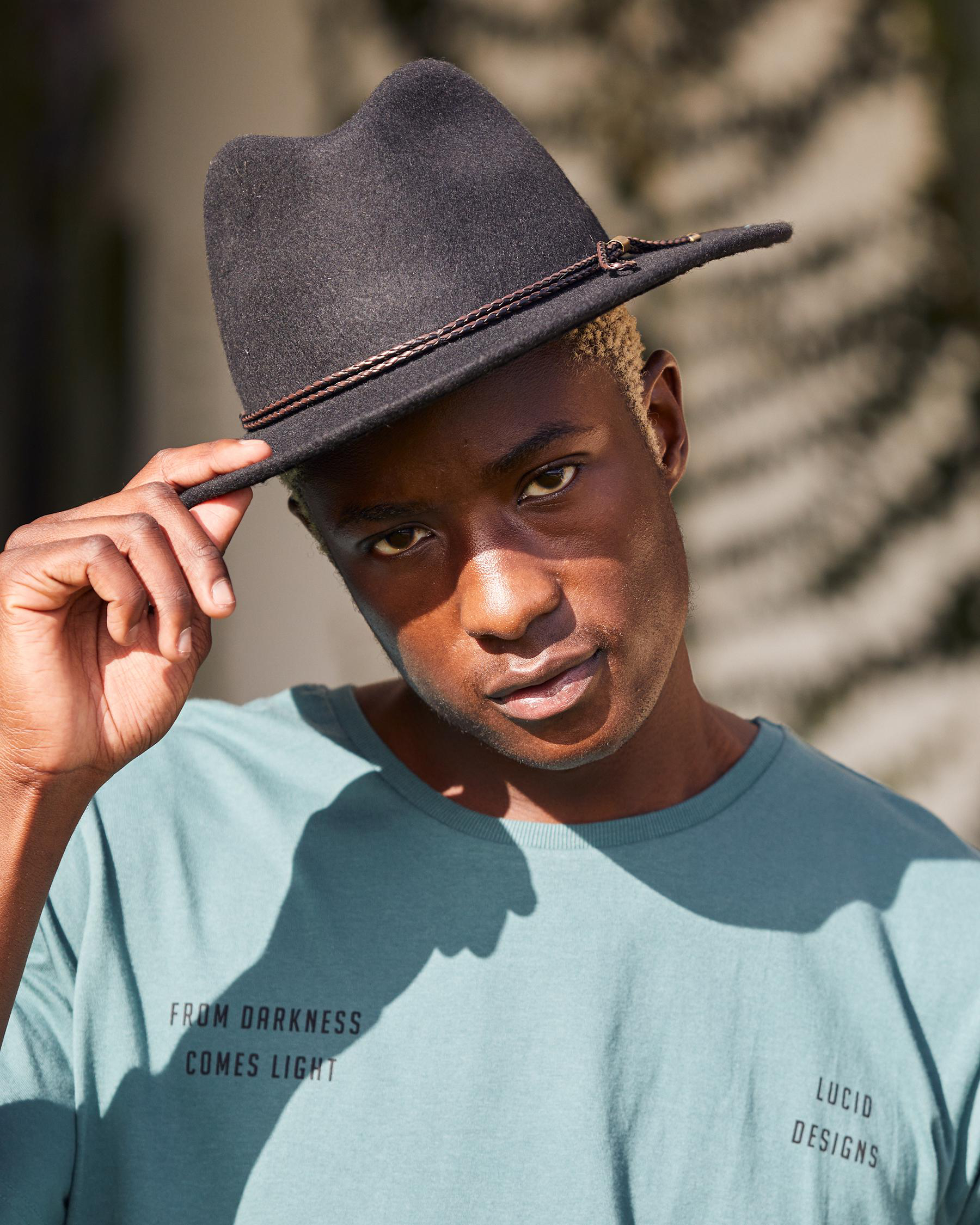 Lucid Vallejo Felt Hat In Black | City 