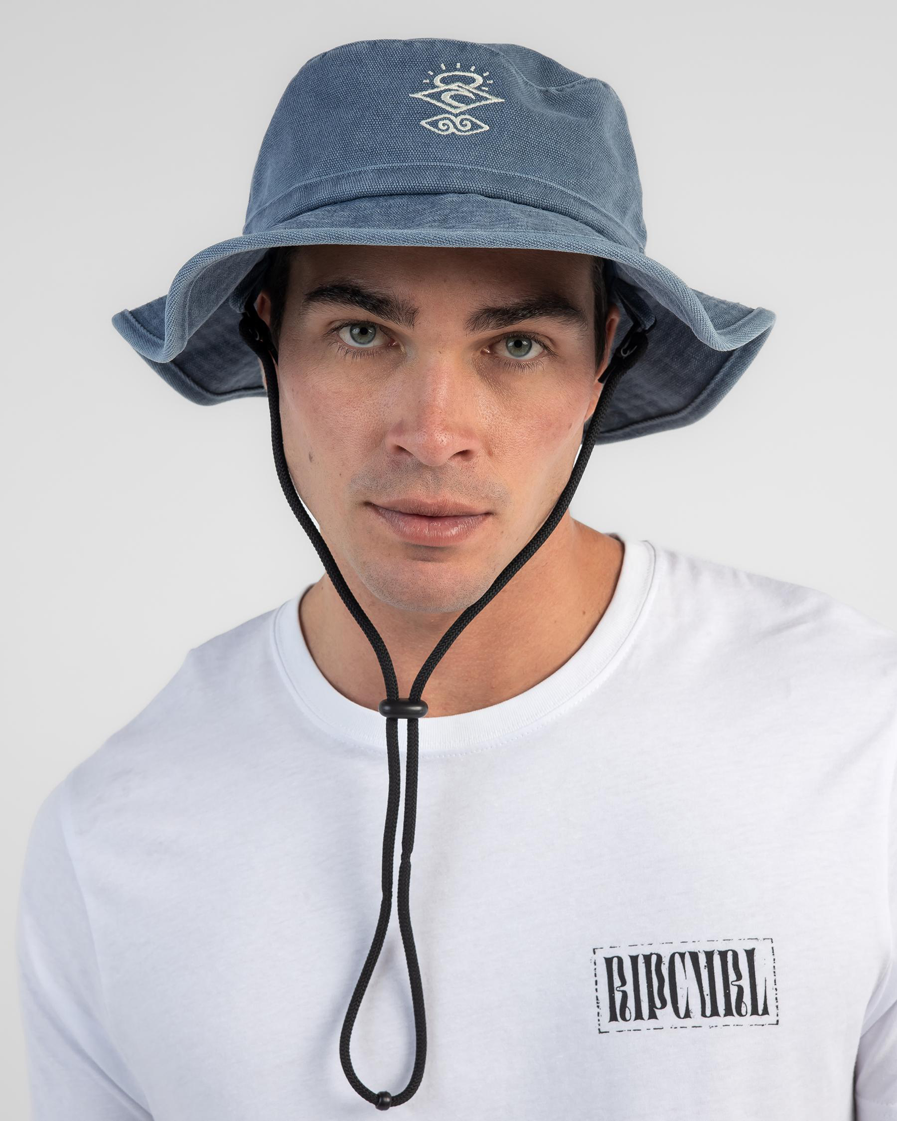 Rip Curl Searcher Mid Brim Hat In Slate - Fast Shipping & Easy Returns ...
