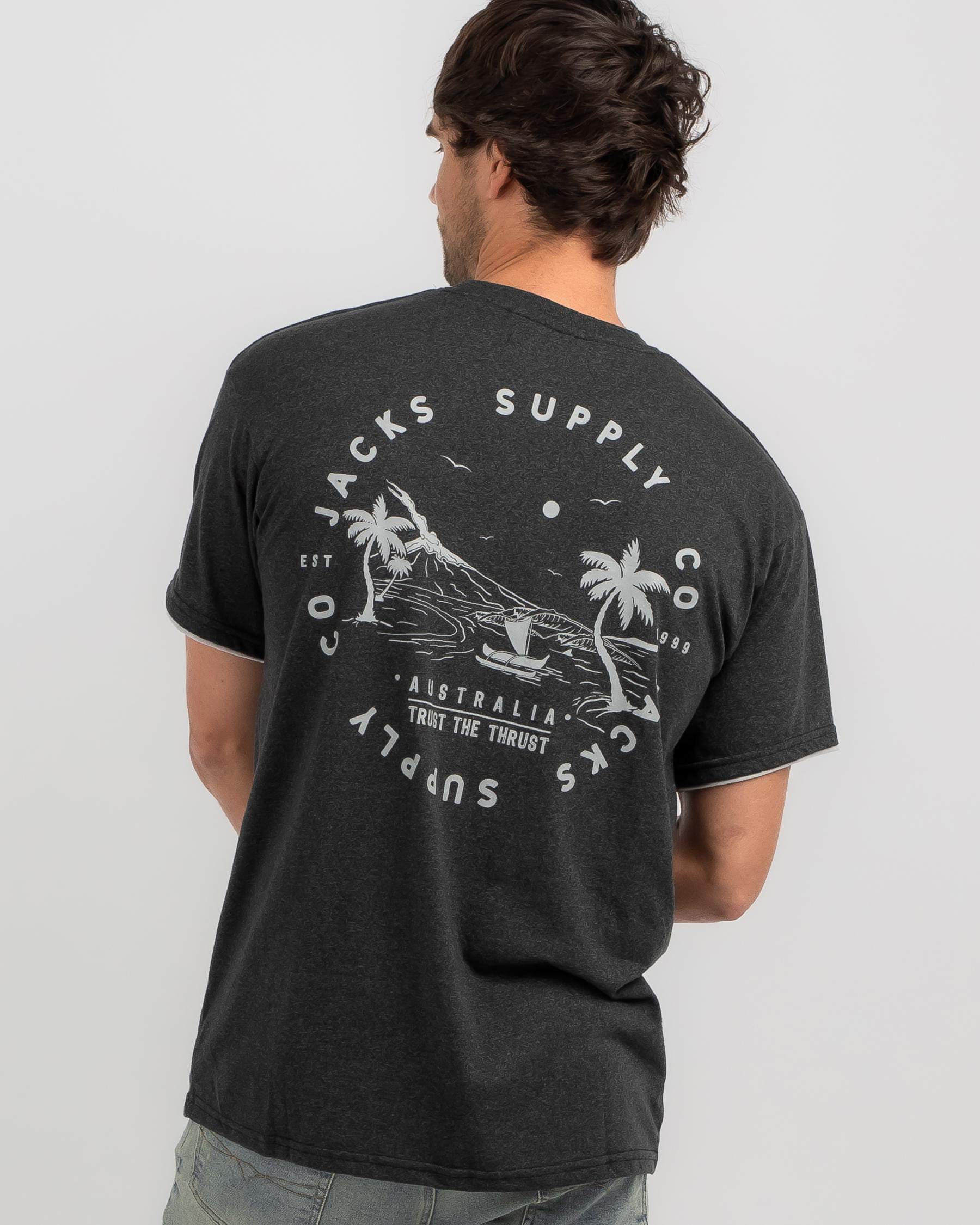 Shop Jacks Reclined T-Shirt In Black - Fast Shipping & Easy Returns ...