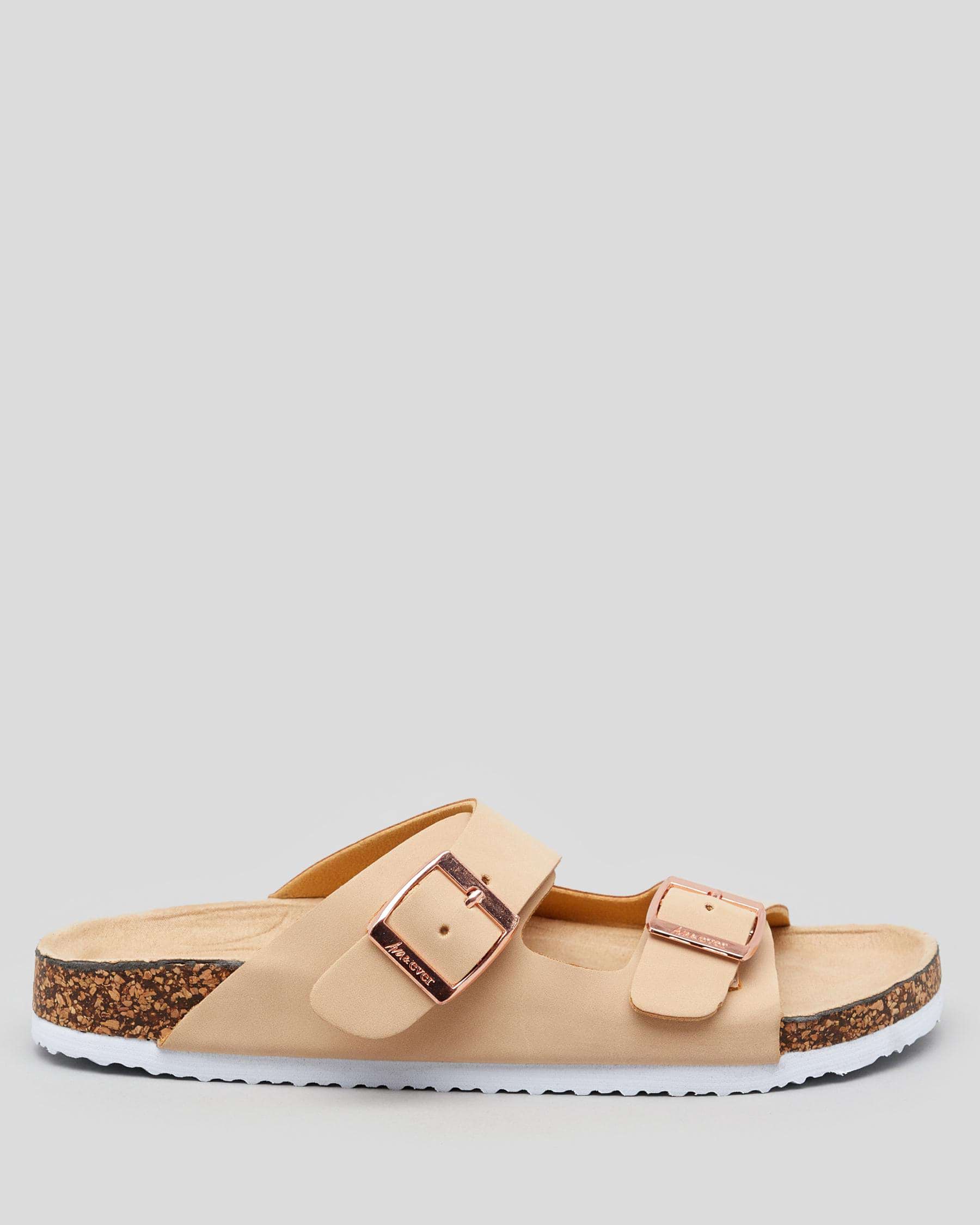 Ava And Ever Cortina Slide Sandals In Oatmeal - Fast Shipping & Easy ...