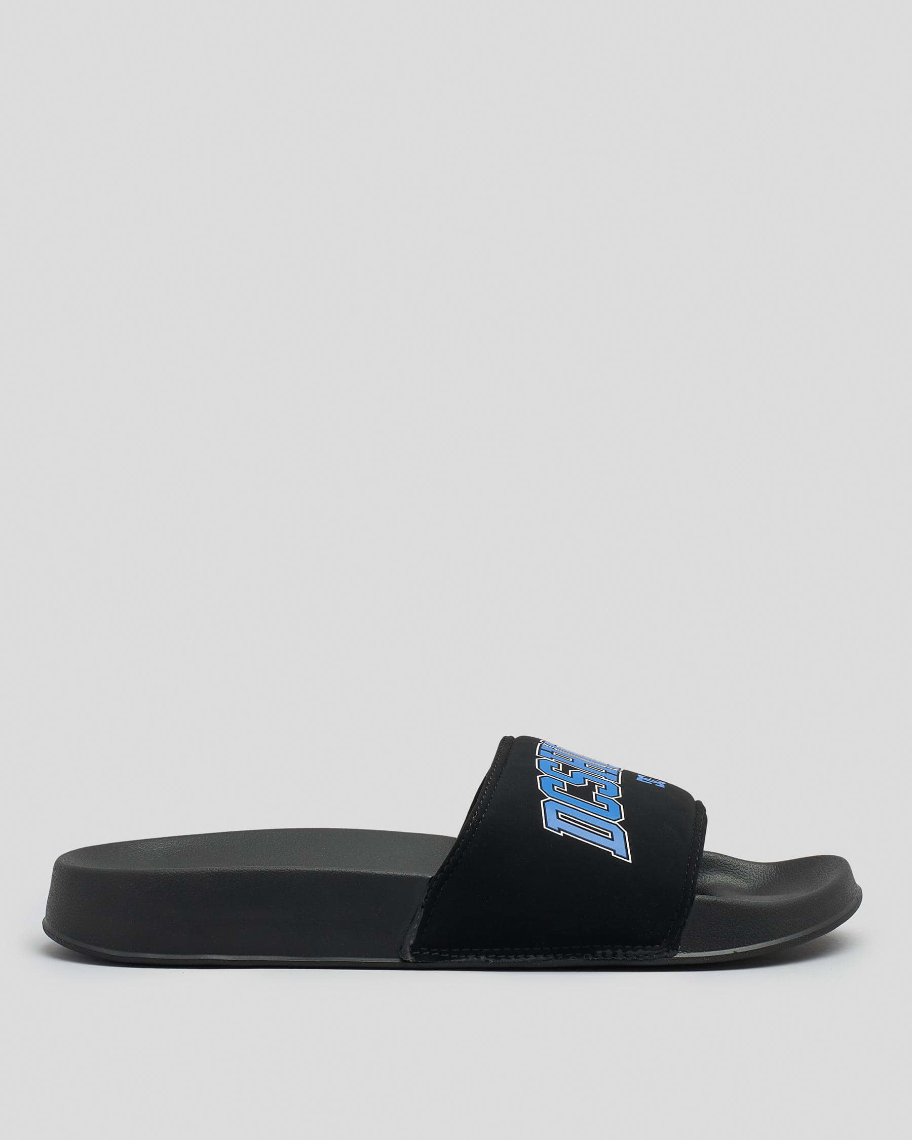DC Shoes DC Slides In Black/blue - Fast Shipping & Easy Returns - City ...