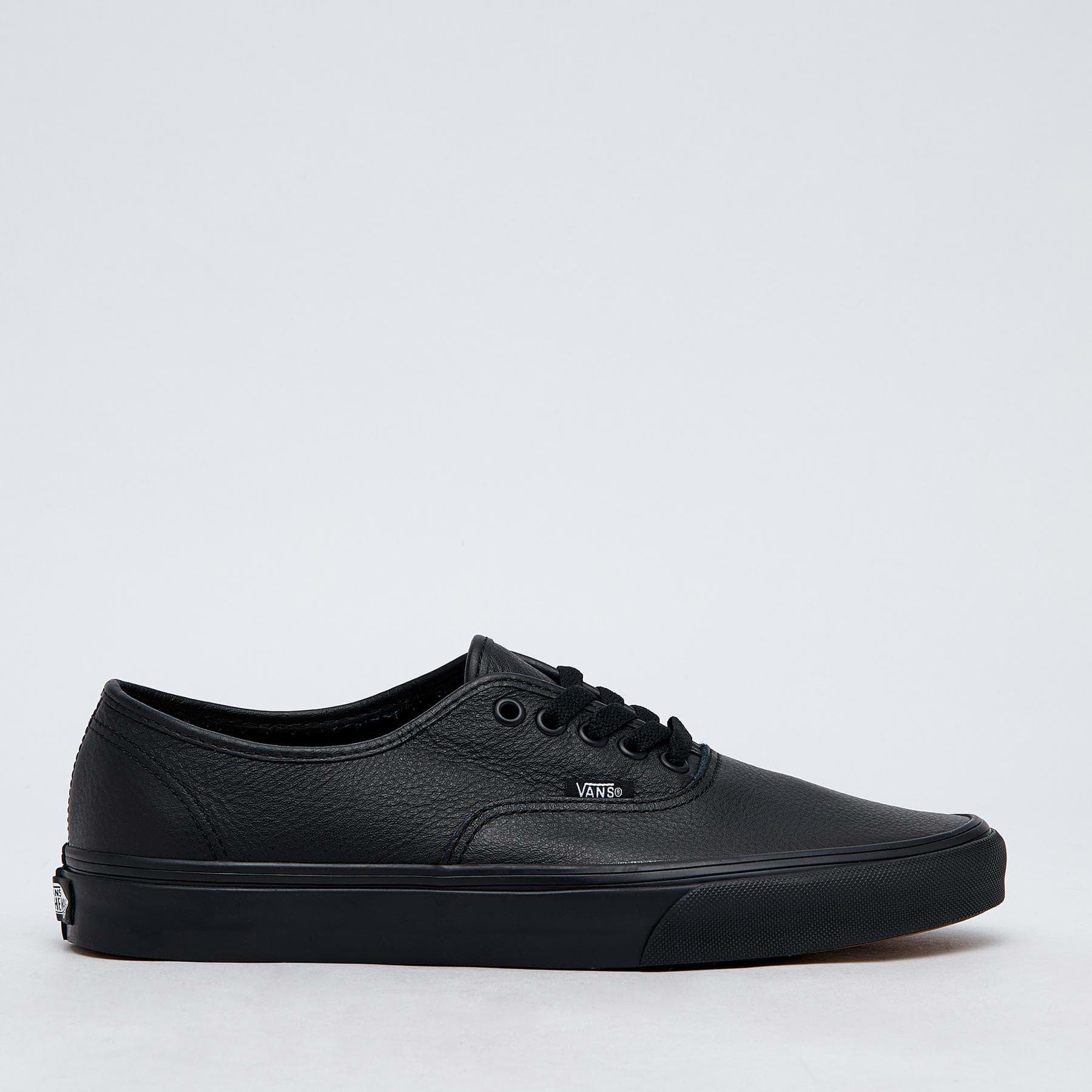 Vans Authentic Leather BTS Shoes In Black/black - Fast Shipping & Easy ...