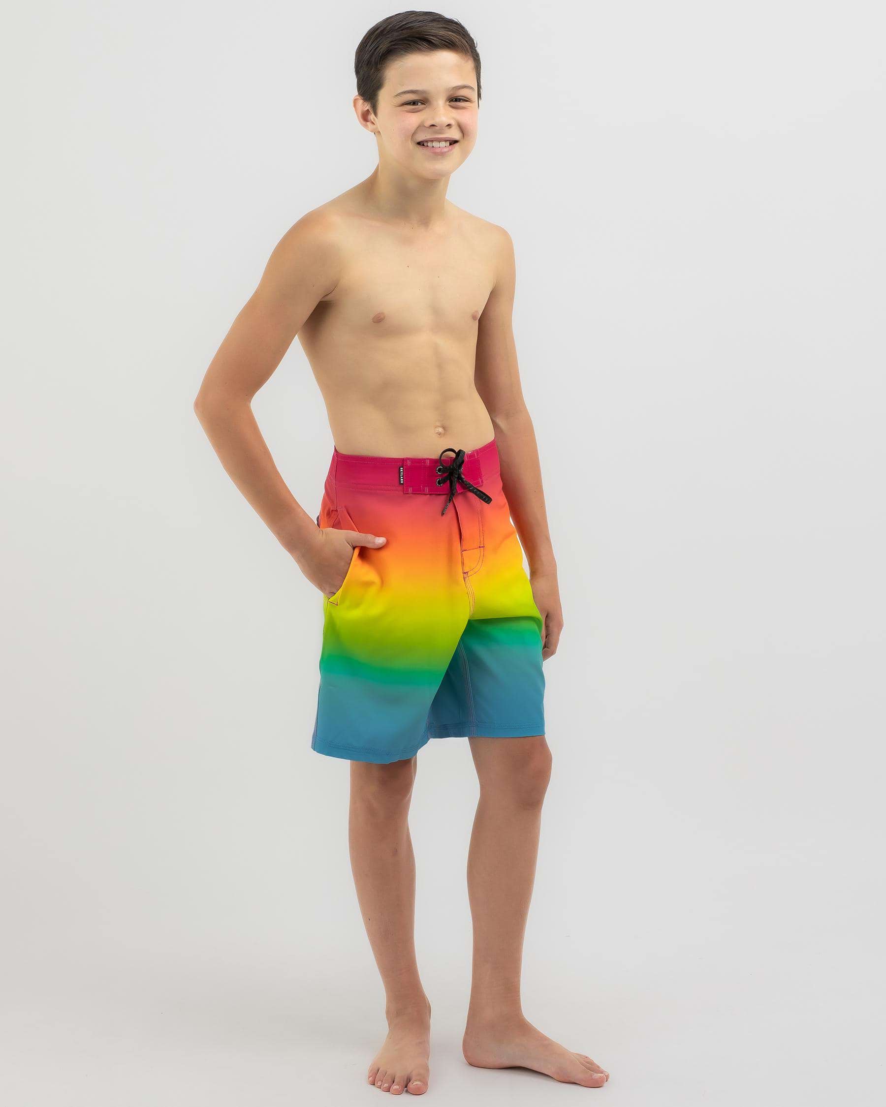 Skylark Boys' Technicolour Board Shorts In Multi - Fast Shipping & Easy ...