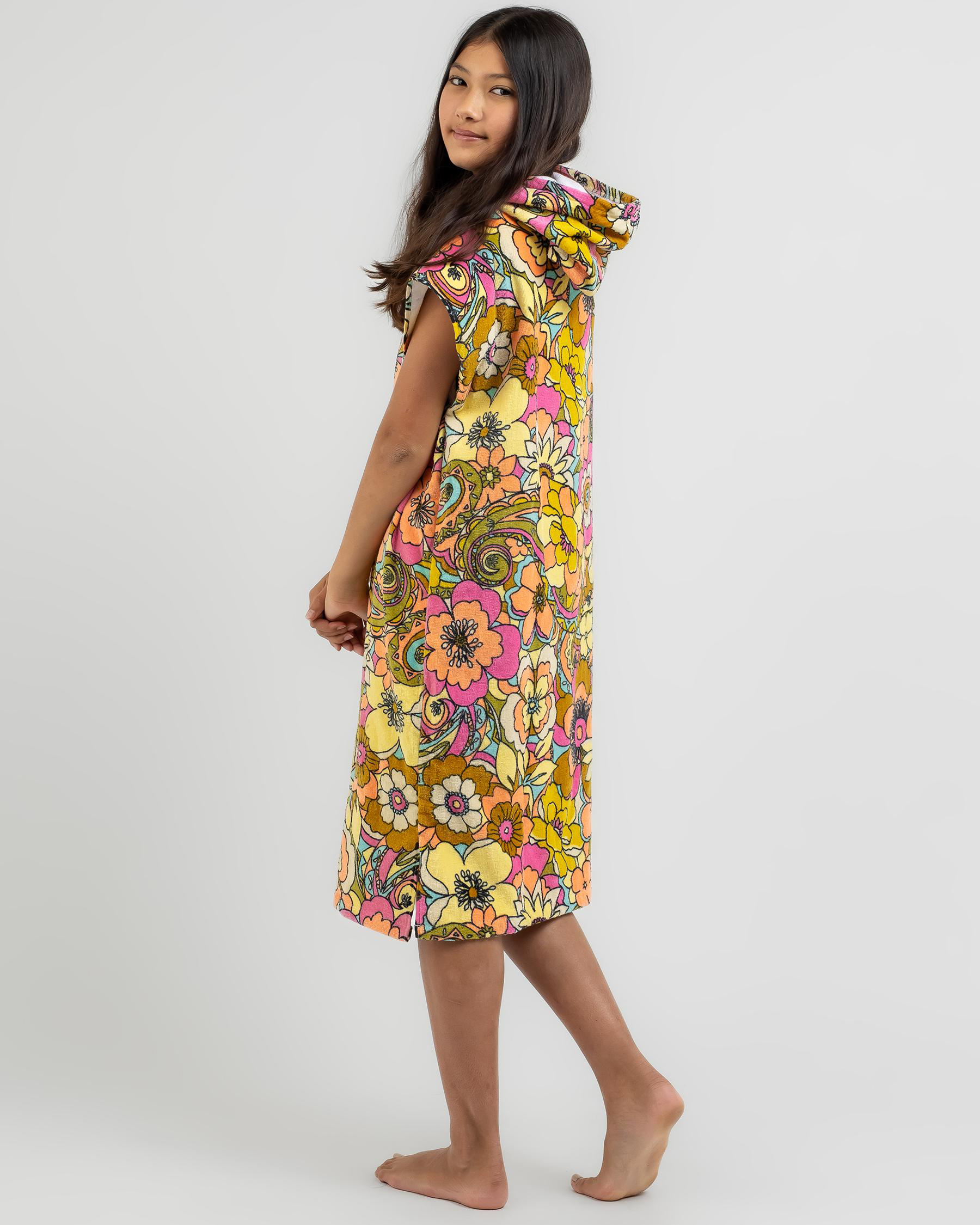 Billabong Girls' Aint She A Beaut Hooded Towel In Multi FREE