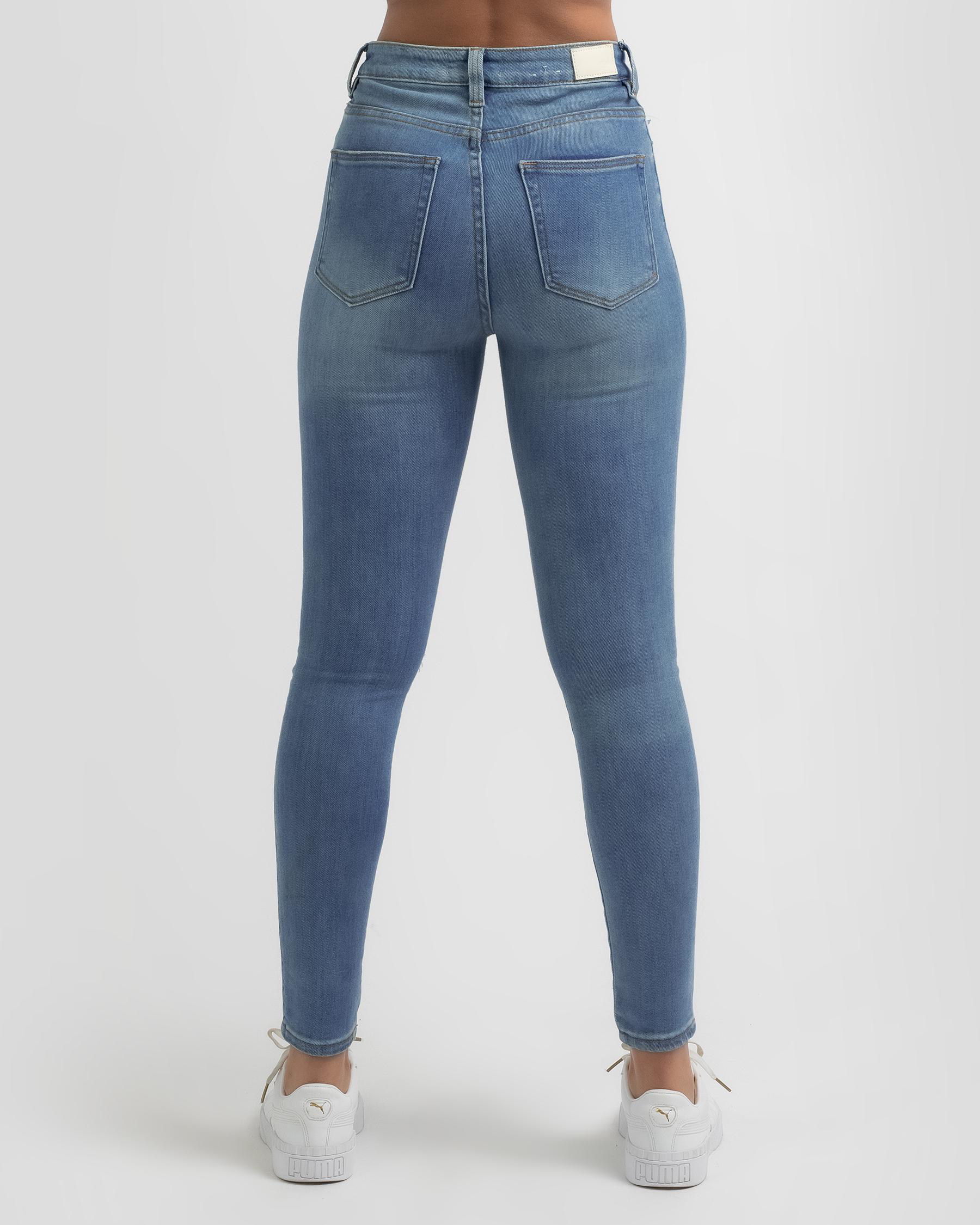 Shop Ziggy Denim Swizzle Sticks High Rise Skinny Jeans In Blue Lover