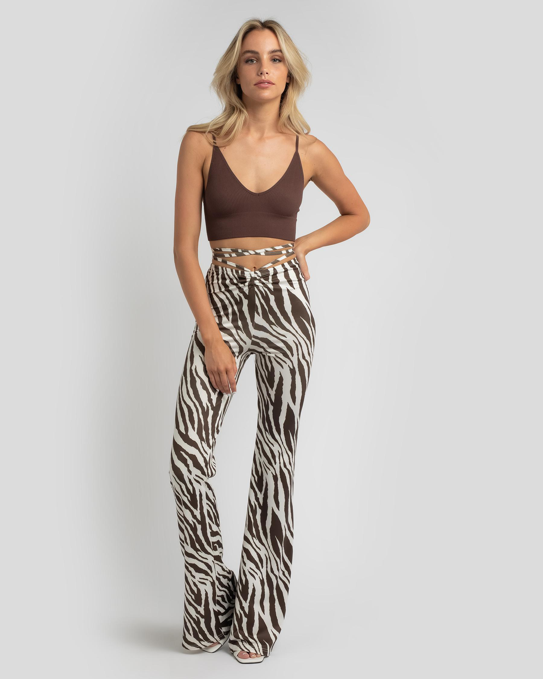 Tara Inverted V-Hem Pants