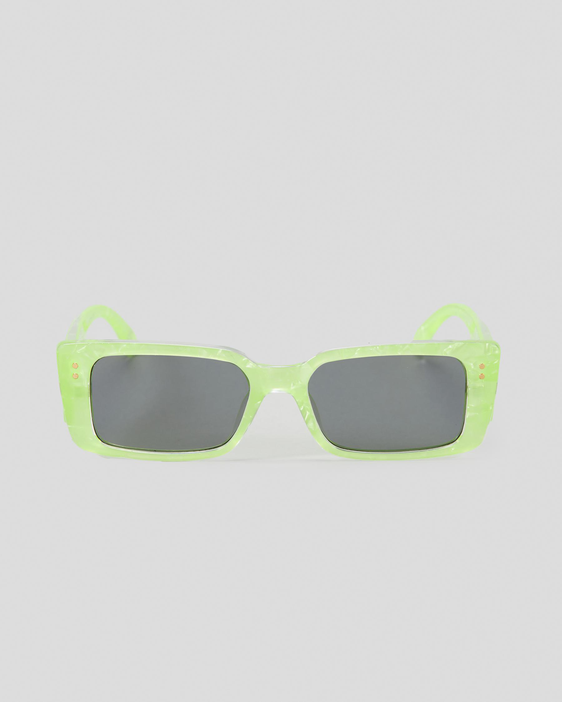 Aire Orion Sunglasses In Glowing Green Marble/smoke Tint FREE
