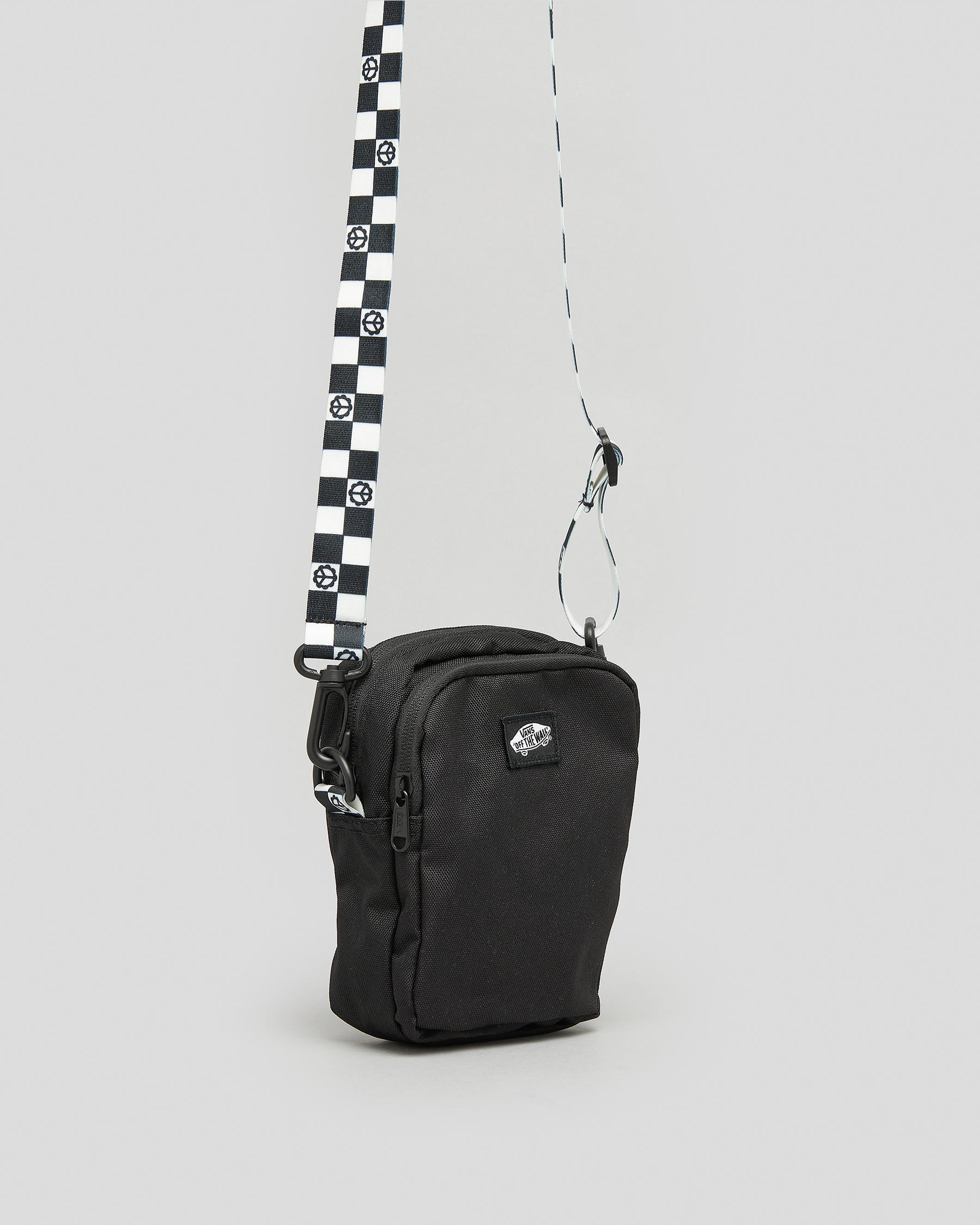 Shop Vans Go Getter Crossbody Bag In Black/black/white Fast Shipping