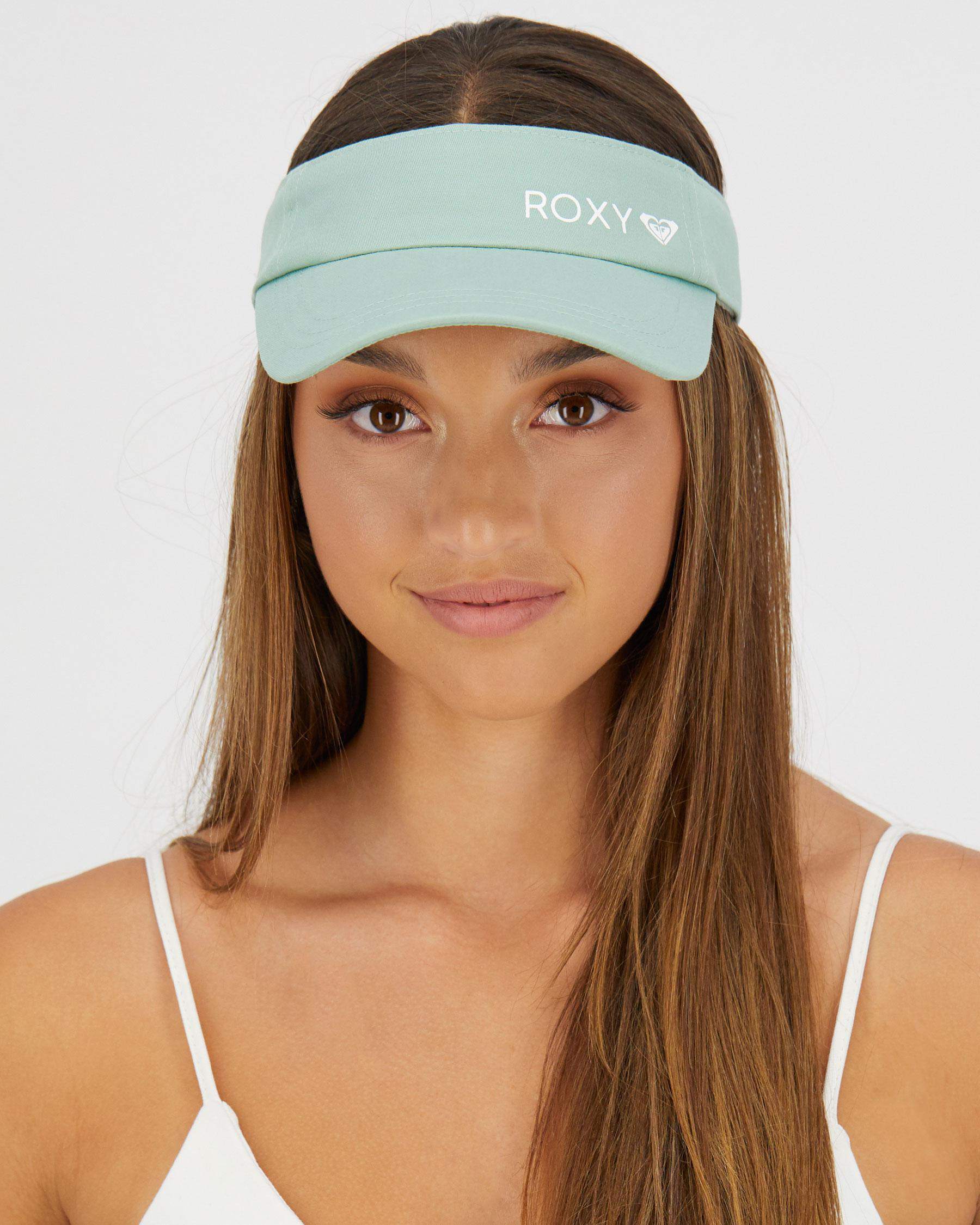 Shop Roxy Kind Of Beautiful Visor In Lily Pad Fast Shipping & Easy