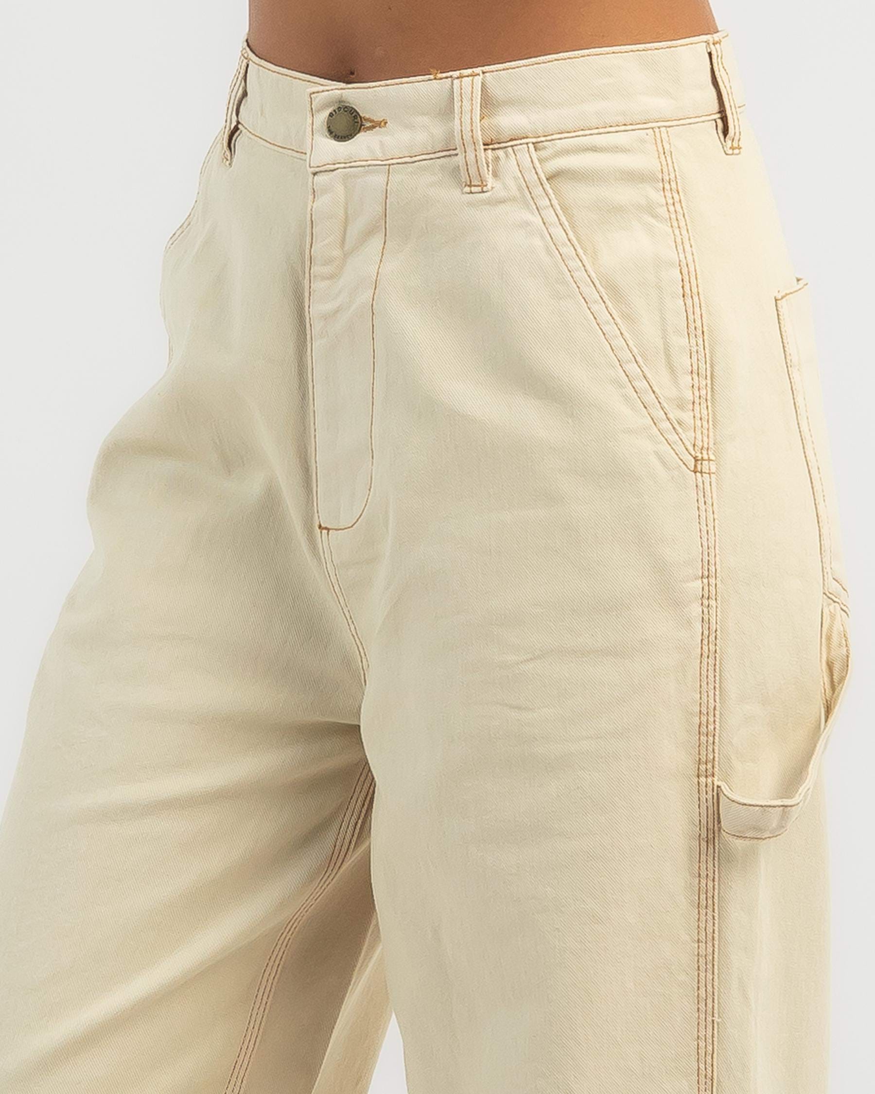 Rip Curl Arcadia Pants In Off White - Fast Shipping & Easy Returns ...