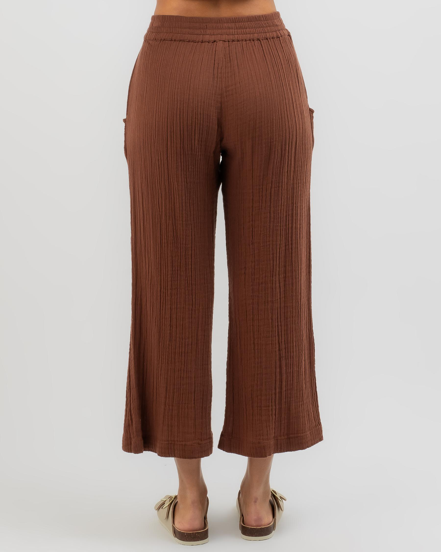 Shop Rip Curl Premium Surf Beach Pants In Dark Brown Fast Shipping