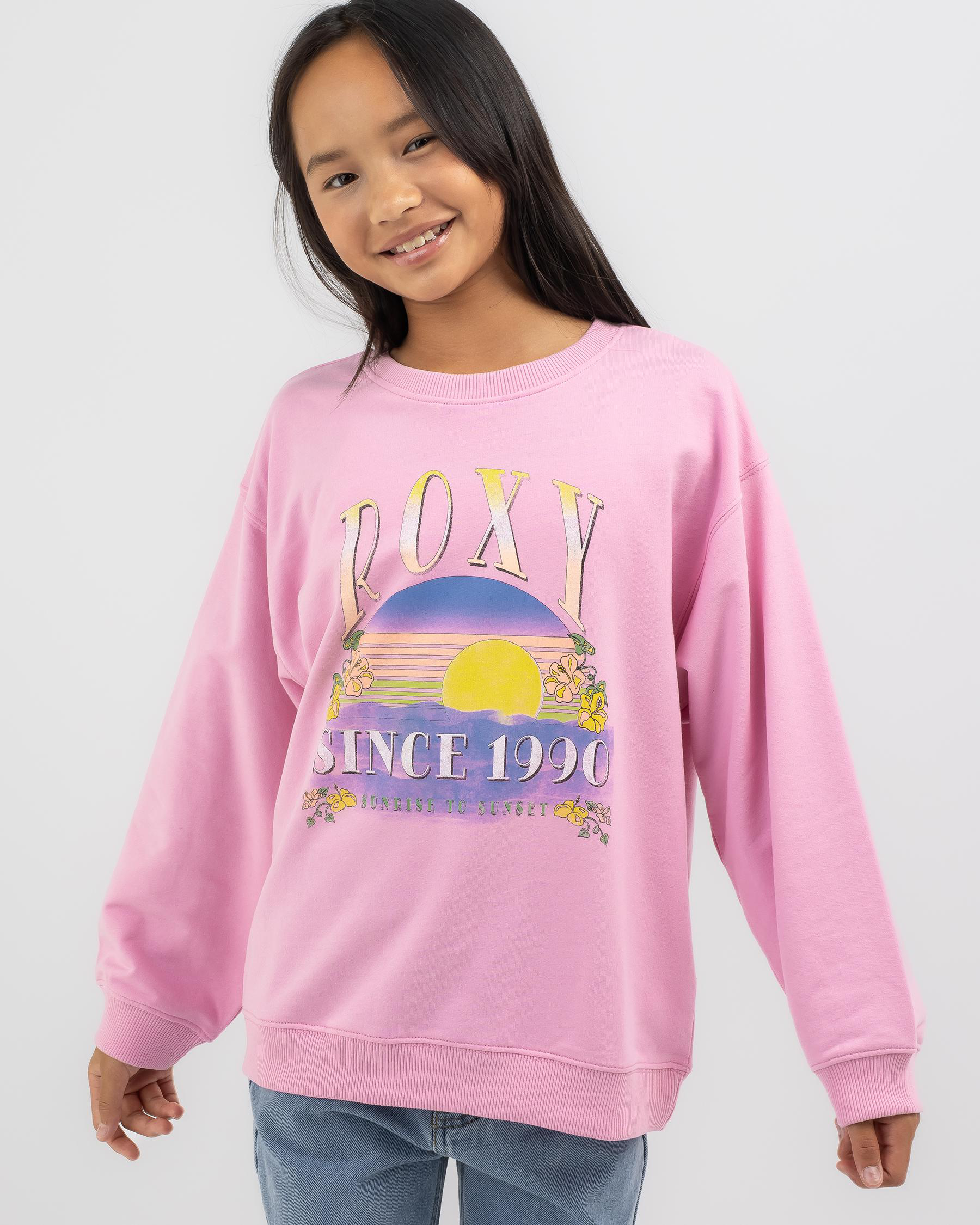 Roxy Mädchen Morning Hike Terry T-Shirt - Fleece Shirt Für Mädchen