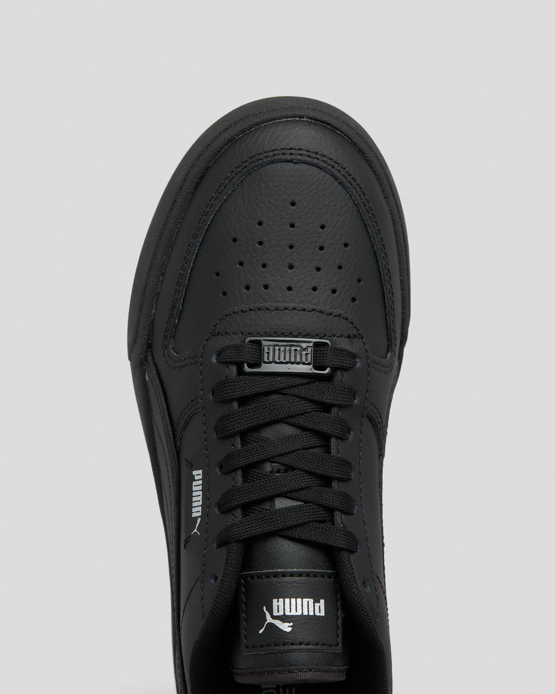 Shop Puma Boys' Caven Dime Shoes In Puma Blackpuma Blackpuma Silver