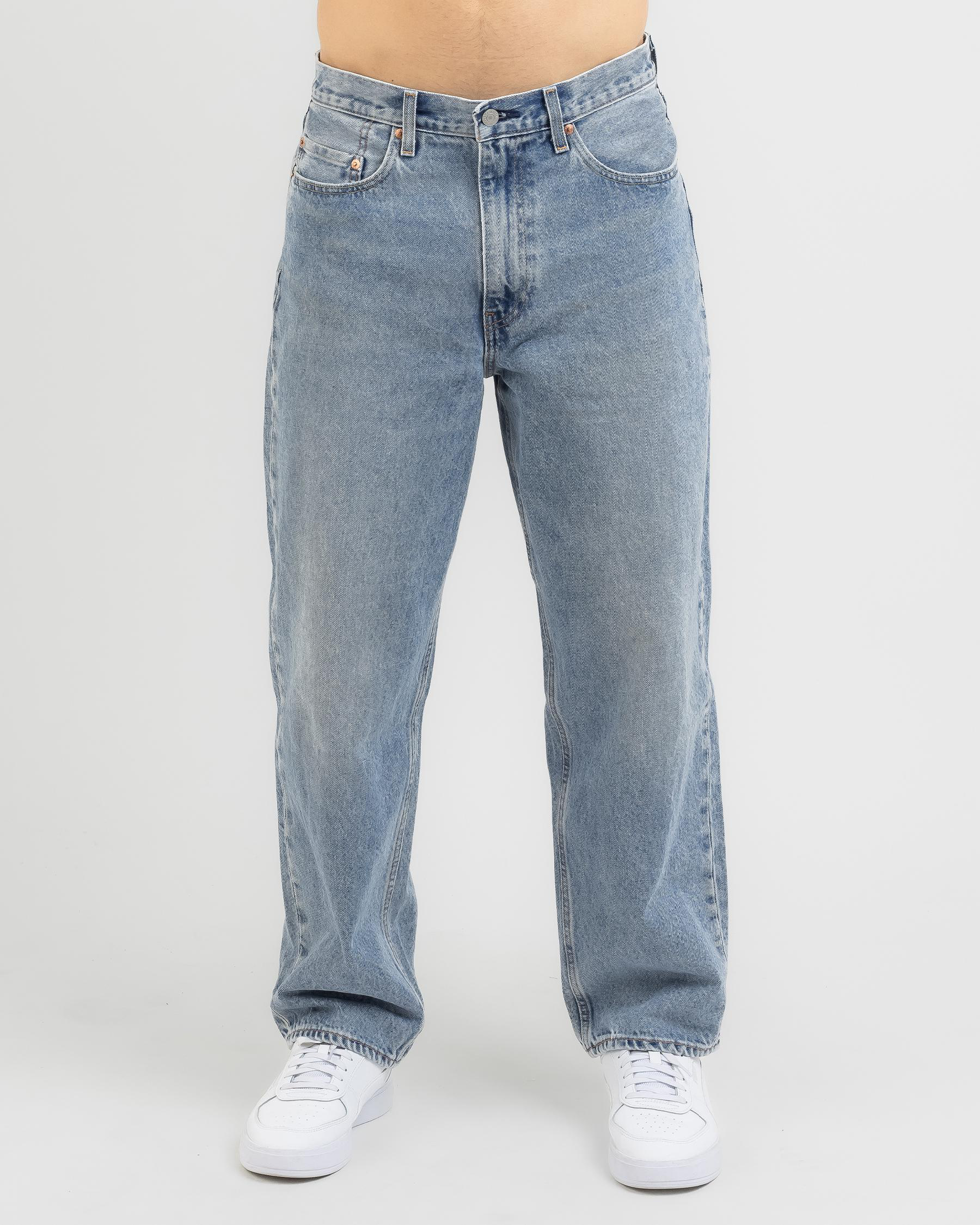 Levi's Stay Baggy Taper Denim Jeans In Light Indigo Stonewash - Fast ...