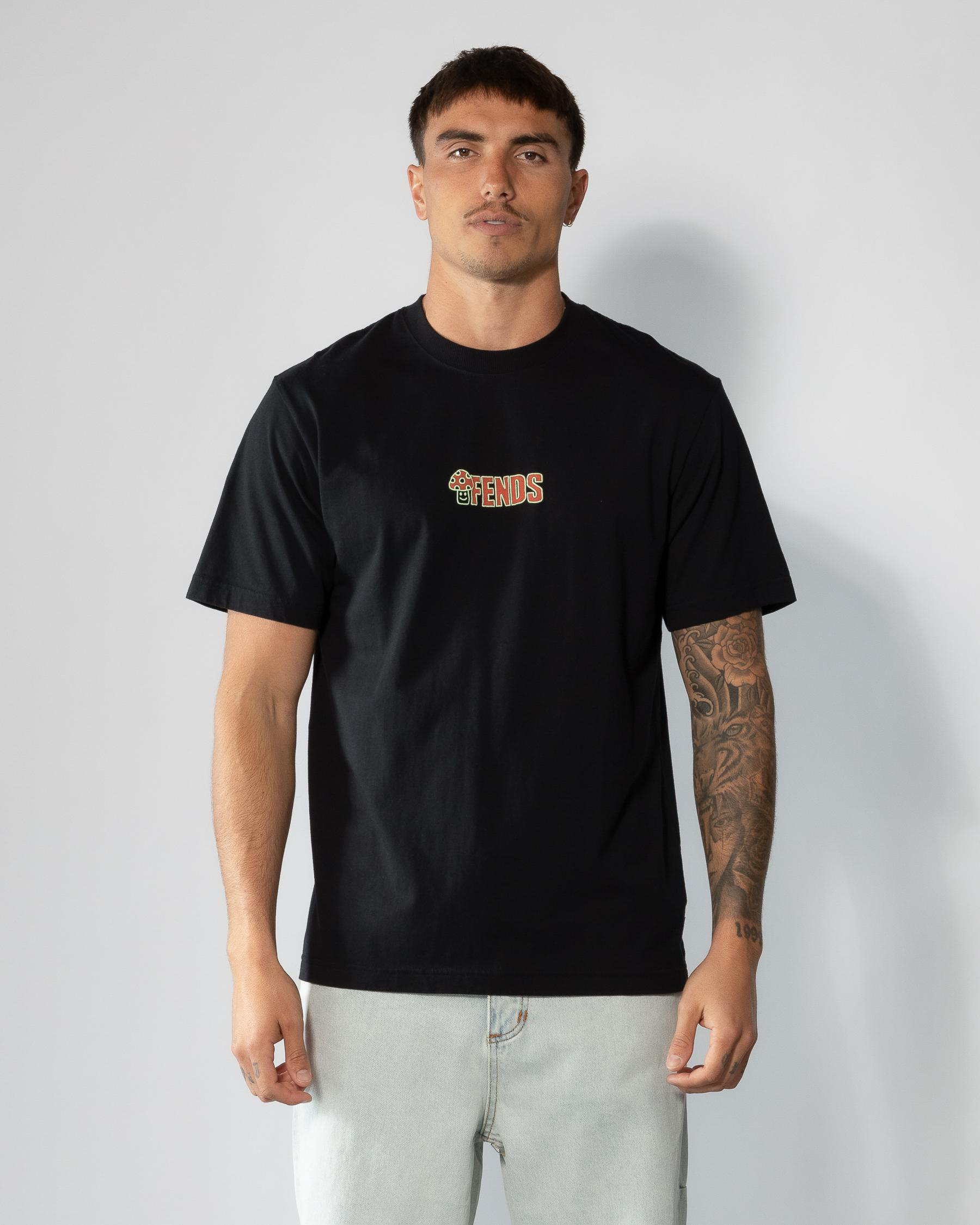 AFENDS Mens Dosed - Retro Tee - Black