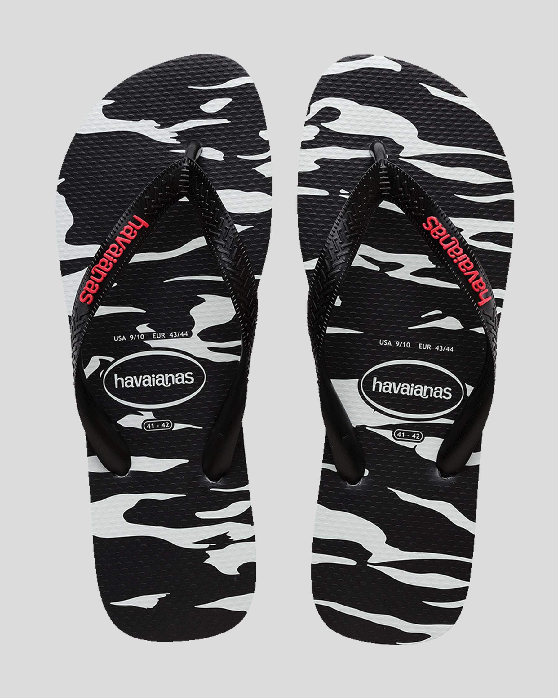 Havaianas Top Camo Thongs In Ice Grey - Fast Shipping & Easy Returns ...