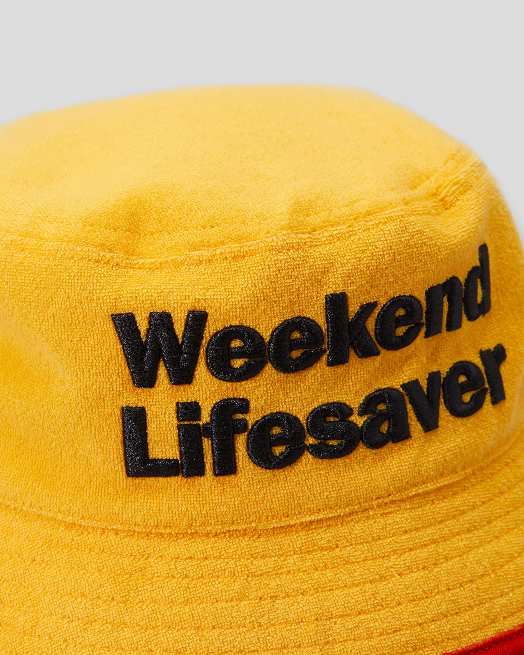 Shop Milton Mango Weekend Lifesaver Terry Towelling Bucket Hat In