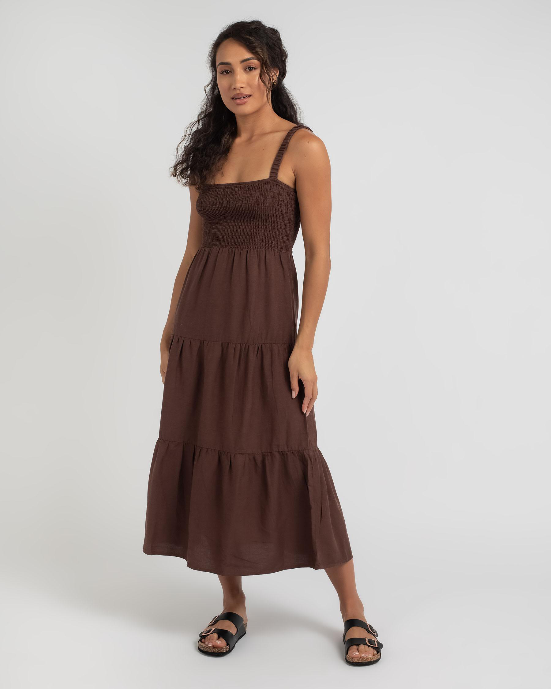 Sunset Rhythm Tunic Shirt Dress