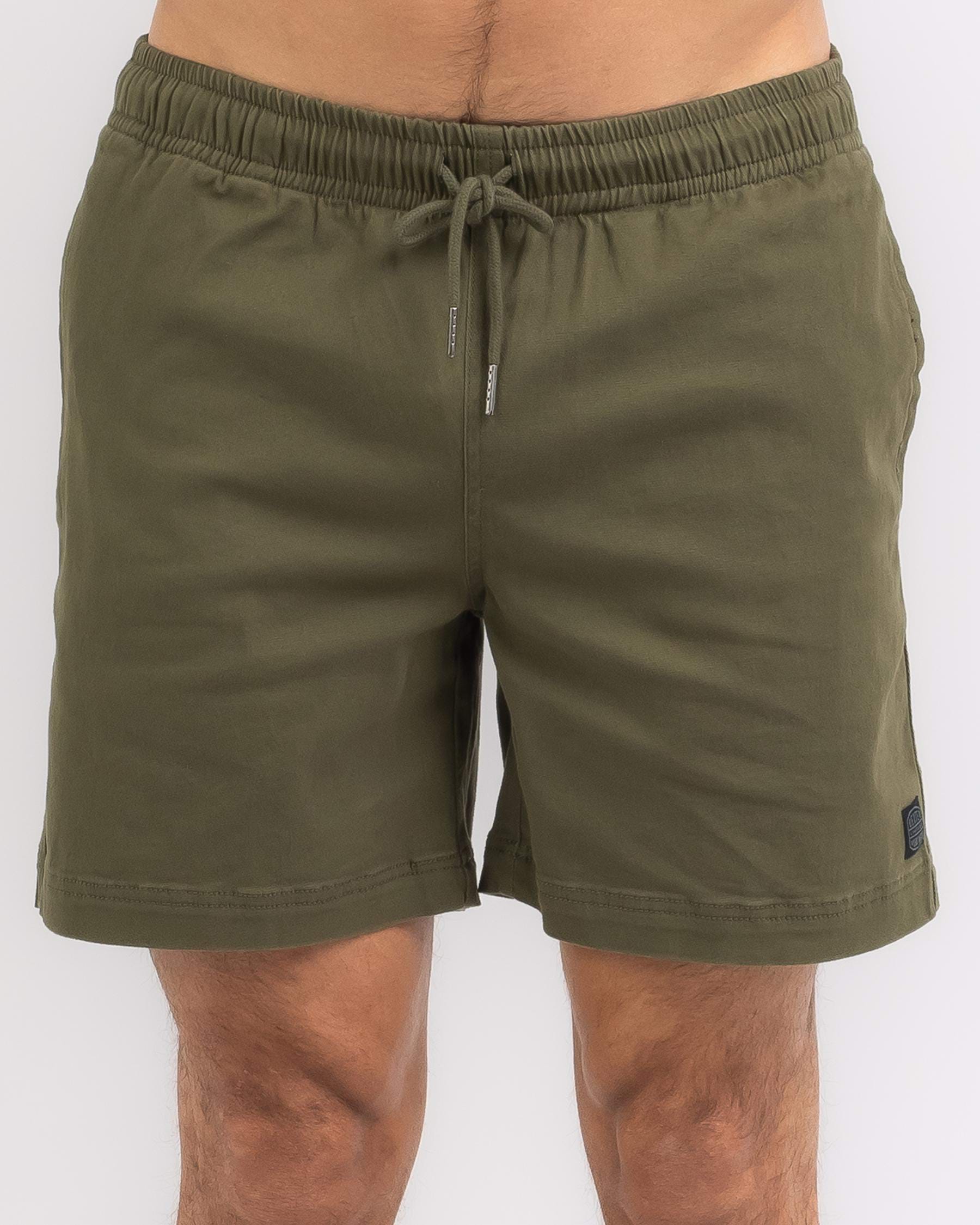 Dexter District Mully Shorts In Olive - Fast Shipping & Easy Returns ...